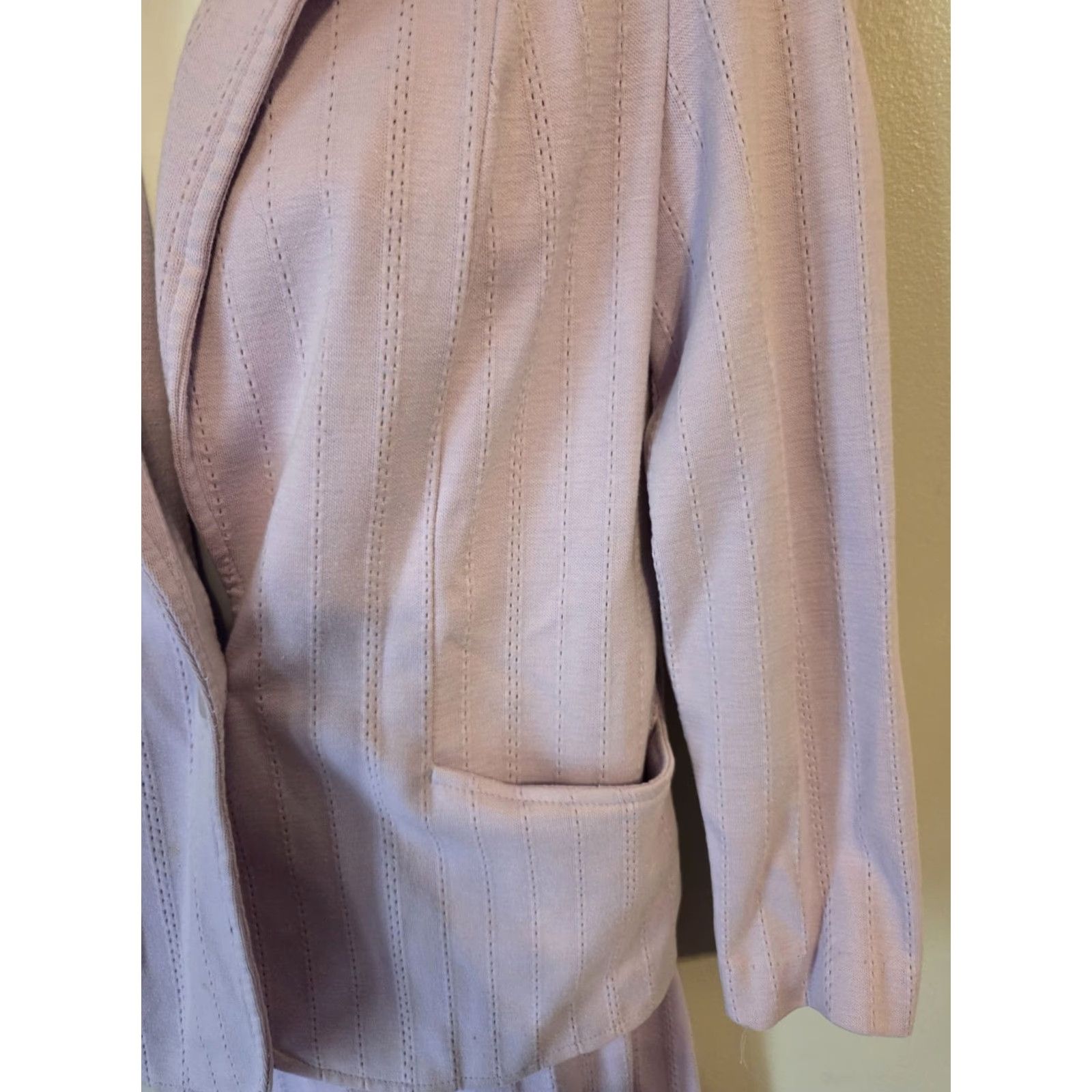 GRAFF VINTAGE Graff Californiawear Resort Wear Set Pant Suit Jacket Skirt Pants S Lilac Purple 1980s Women Men? Size 28" / US 6 / IT 42 - 7 Thumbnail