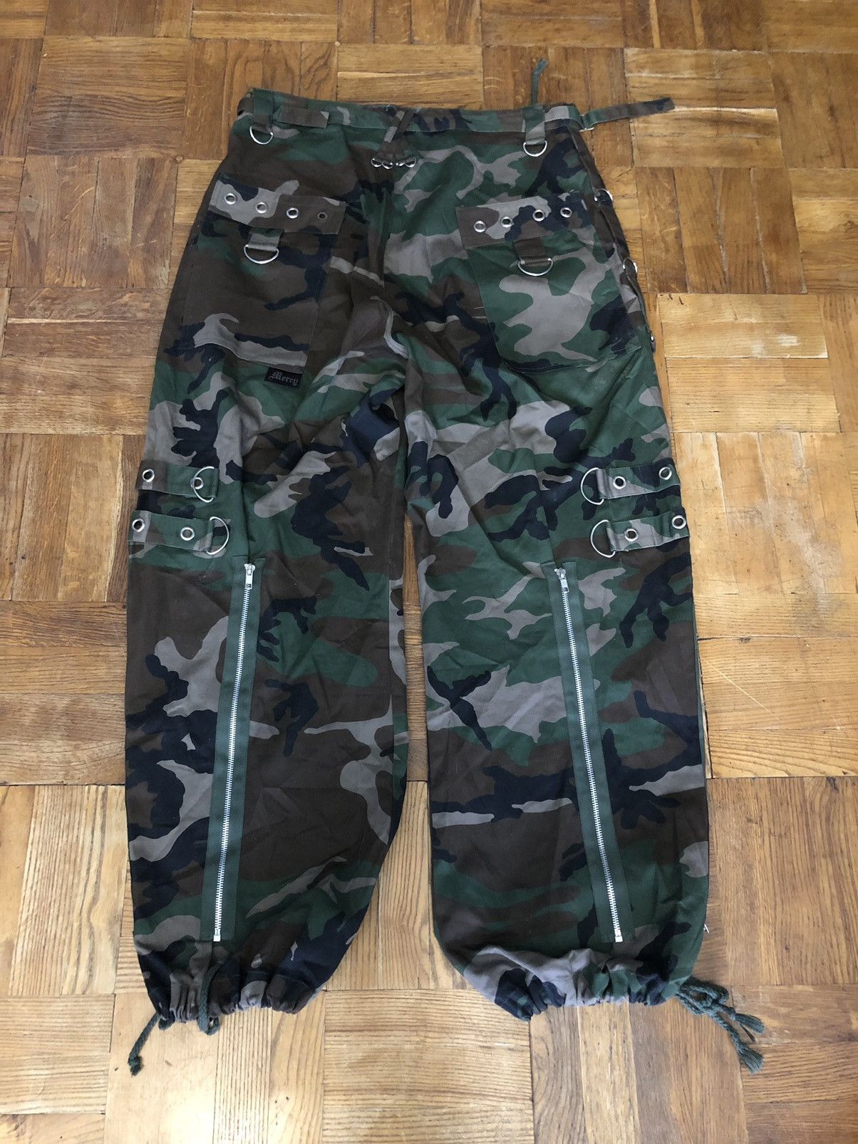 Vintage MERCY Japan Parachute Bondage Crago pants