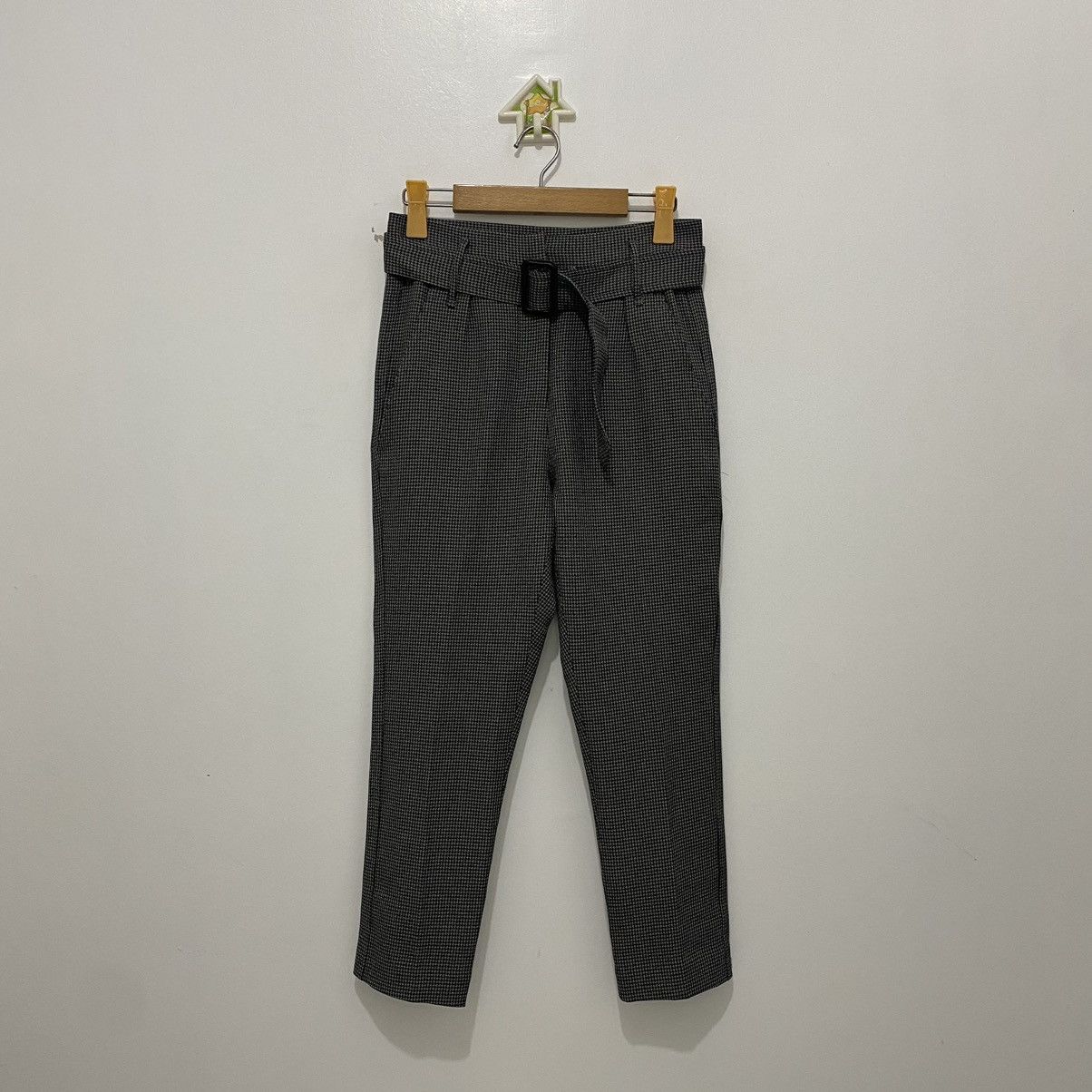 Brunello Cucinelli Brunello Cuccineli Belted Checkered Trousers Size 27" / US 4 / IT 40 - 1 Thumbnail