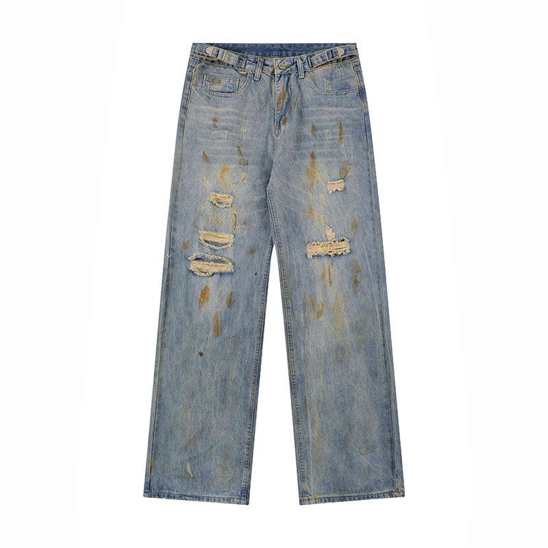 Vintage Men's loose-fitting American retro Vibe ripped jeans Size US 32 / EU 48 - 1 Thumbnail