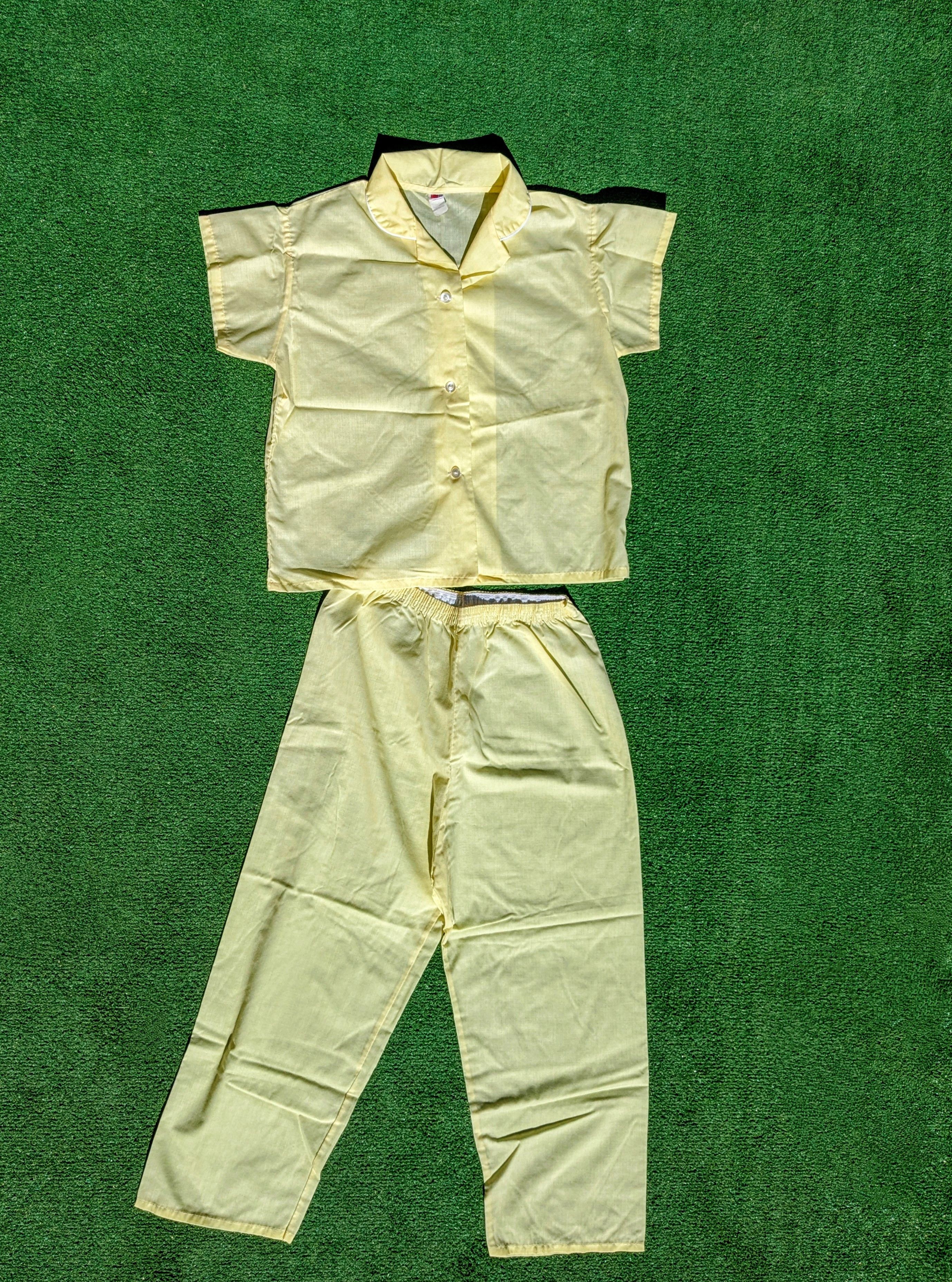 Hanes Vintage 1980's 2-Pc Hanes Sun Pajama Shirt & Pants Set Size L / US 10 / IT 46 - 2 Thumbnail