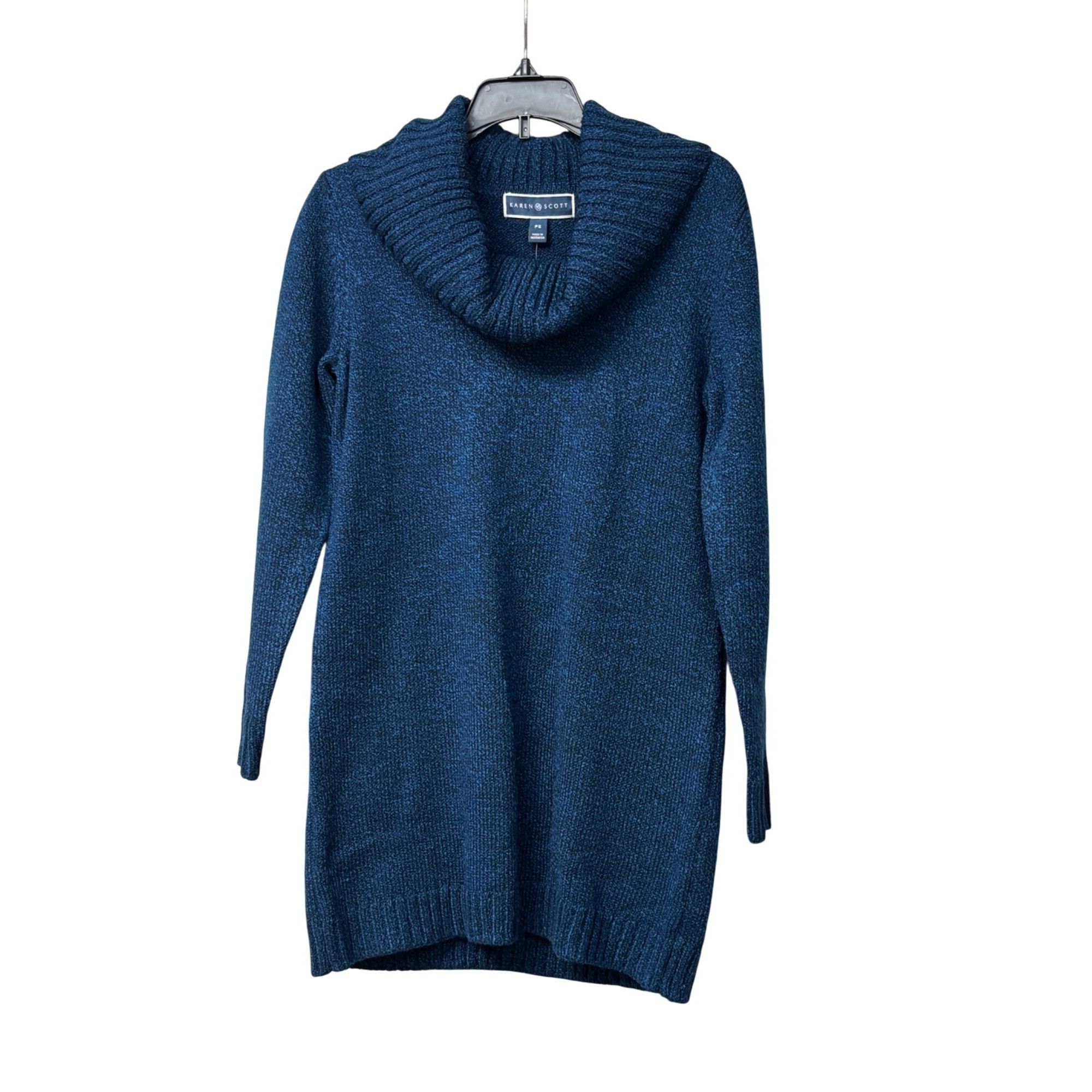 Other Karen Scott Women's Cowl Neck Tunic Sweater Teal Lake Marled Size ONE SIZE - 5 Thumbnail