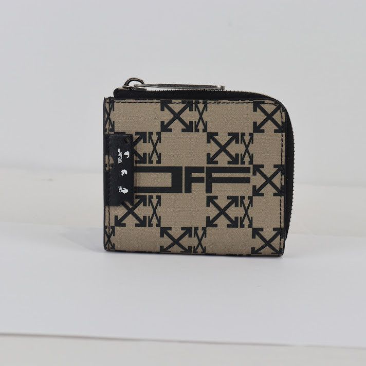 Off-White o1rshd1 Q:3 / Size: OS / Monogram Zip Around Wallet Brown Size ONE SIZE - 3 Thumbnail