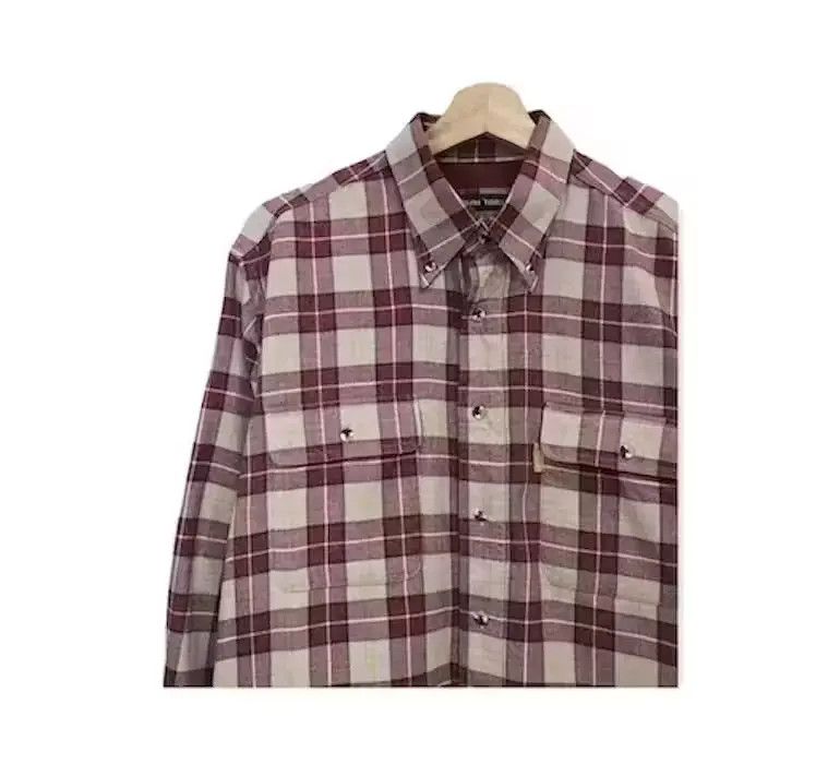 Vintage Kansai Tabito Flannel Shirt Button Up Size US M / EU 48-50 / 2 - 3 Thumbnail