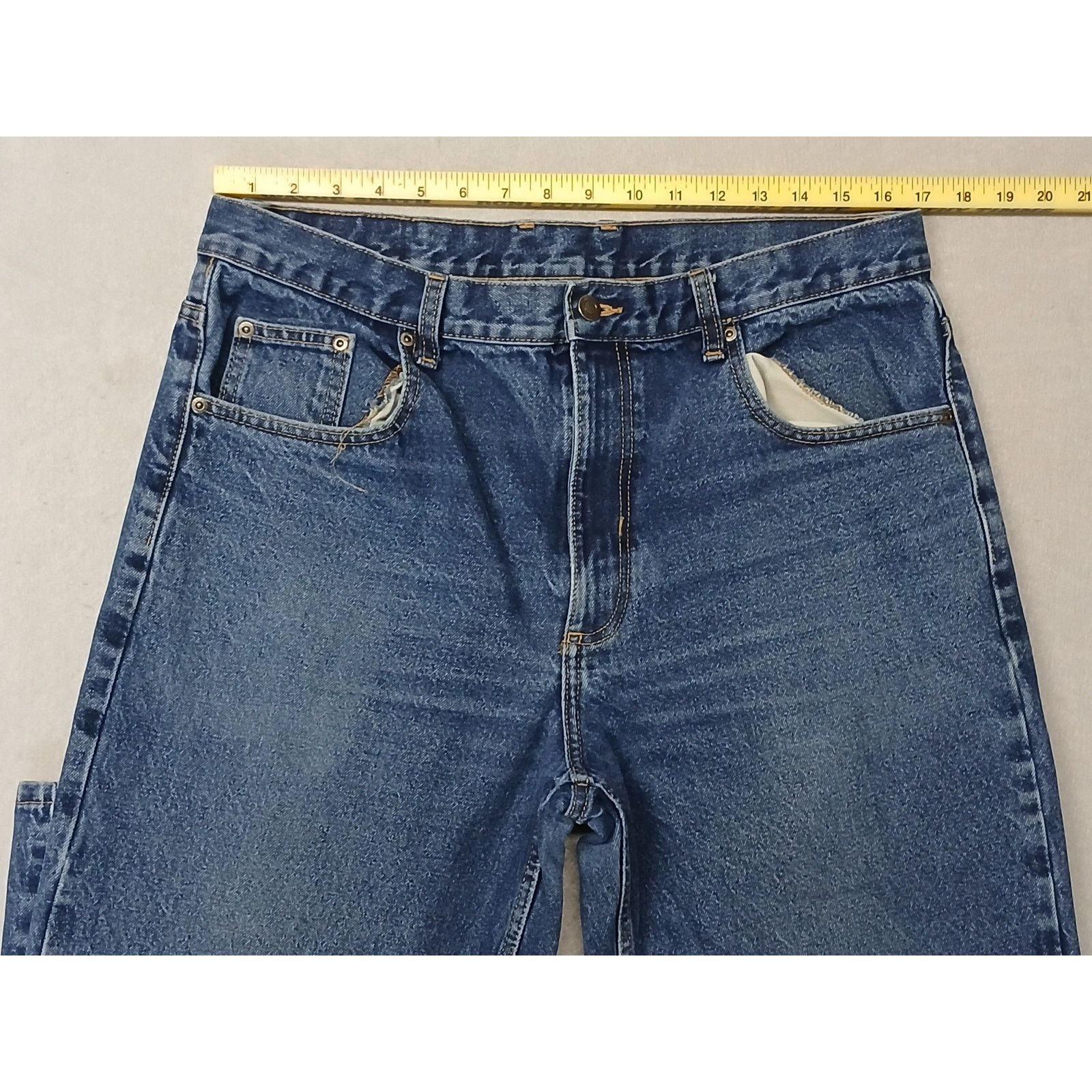 Other Member's Mark (36x32) Men's Regular Fit Blue Denim Jeans Size US 36 / EU 52 - 6 Thumbnail