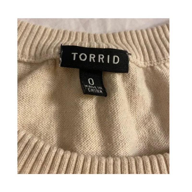Other Grunge Cream Skull Knit Sweater Torrid 0 Large Size L / US 10 / IT 46 - 5 Thumbnail