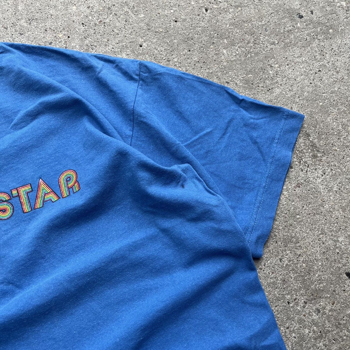 Porn Star】90s USA製 Oval Logo Ringer Tee Porn Star】90s USA製