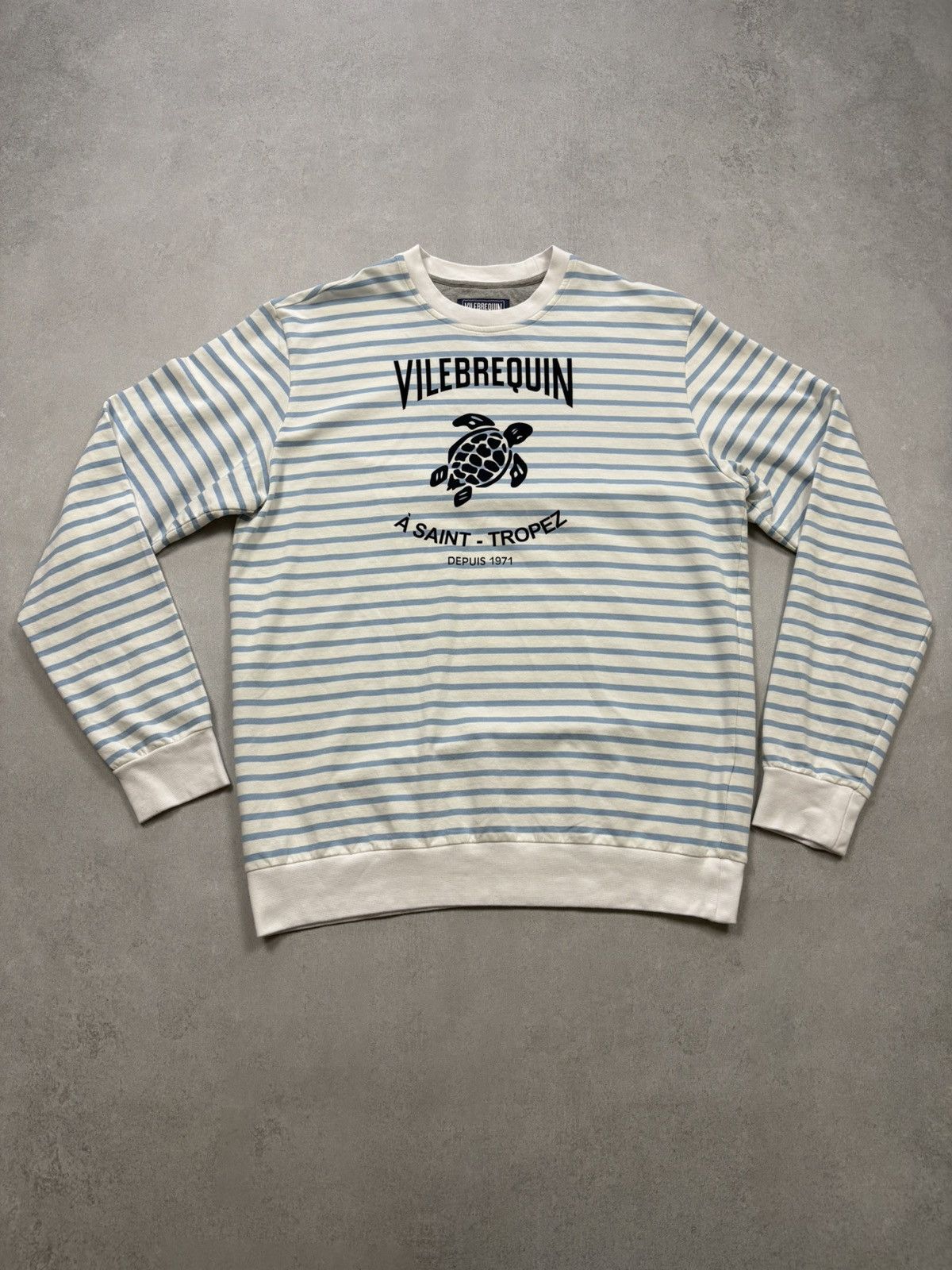 Vilebrequin Vilebrequin Striped Logo Turtle Sweatshirt Saint-Tropez Rare Size US L / EU 52-54 / 3 - 1 Thumbnail