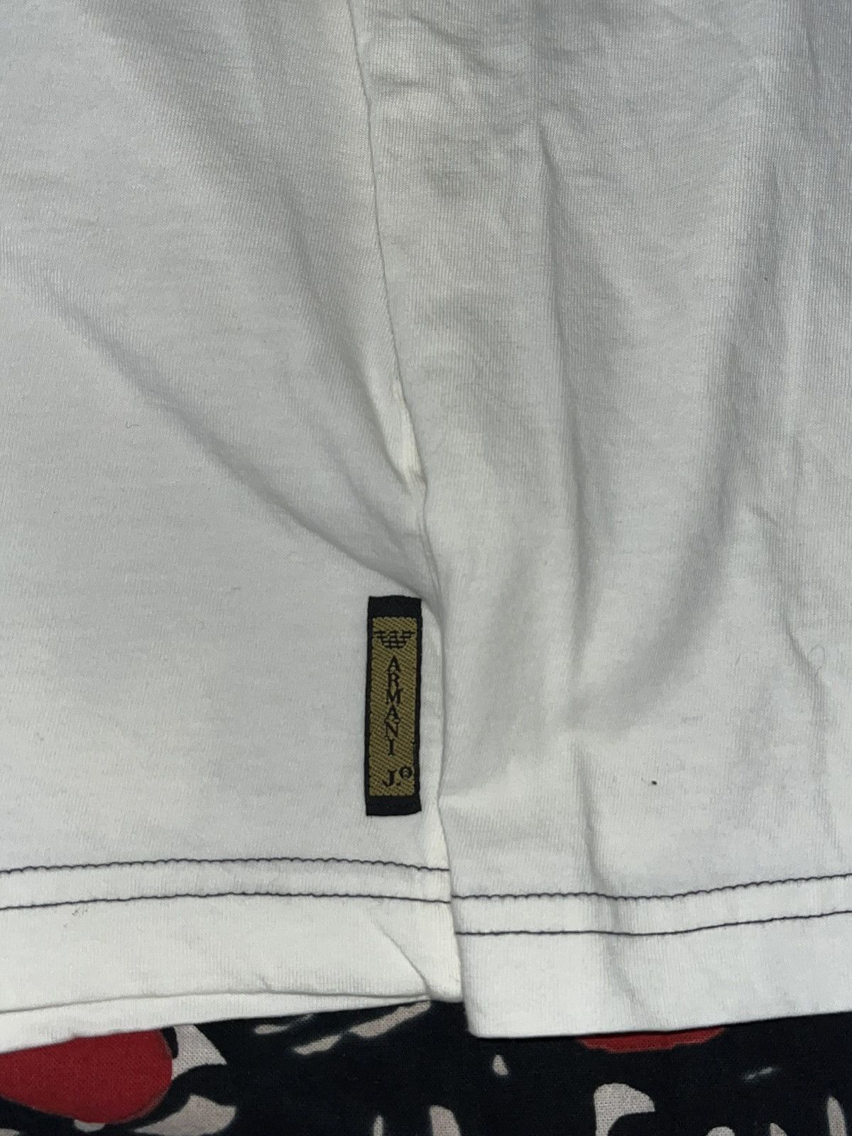 Giorgio Armani Crazy Y2K Skater Grunge Faded ERD Tribal Armani Pocket Tee Size US XXL / EU 58 / 5 - 4 Thumbnail