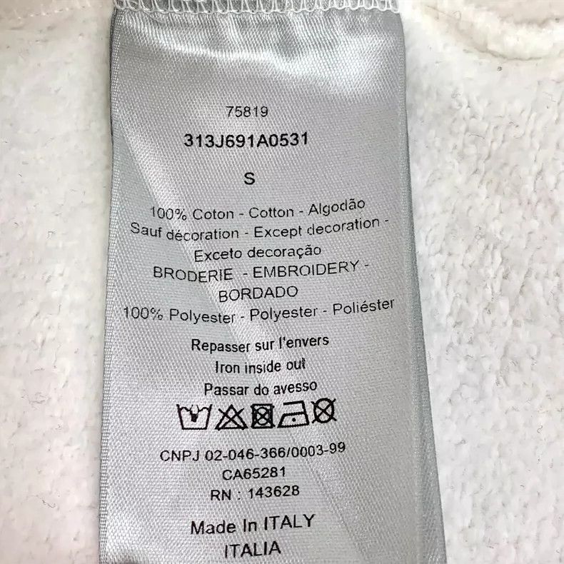 Dior Dior White letter embroidered cotton hooded drawstring long Size US S / EU 44-46 / 1 - 8 Thumbnail