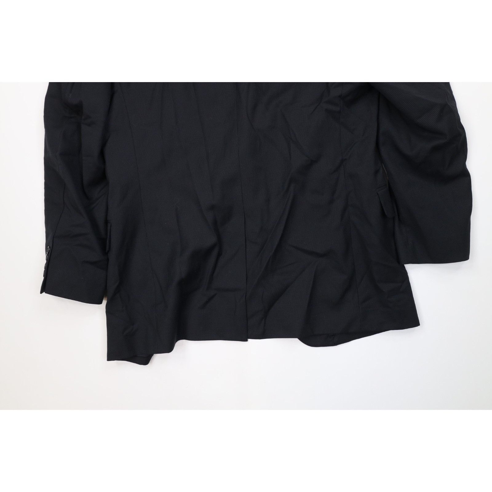 Jos. A. Bank Jos A Bank Signature2 Piece Wool Striped Suit Black Size 40R - 9 Thumbnail