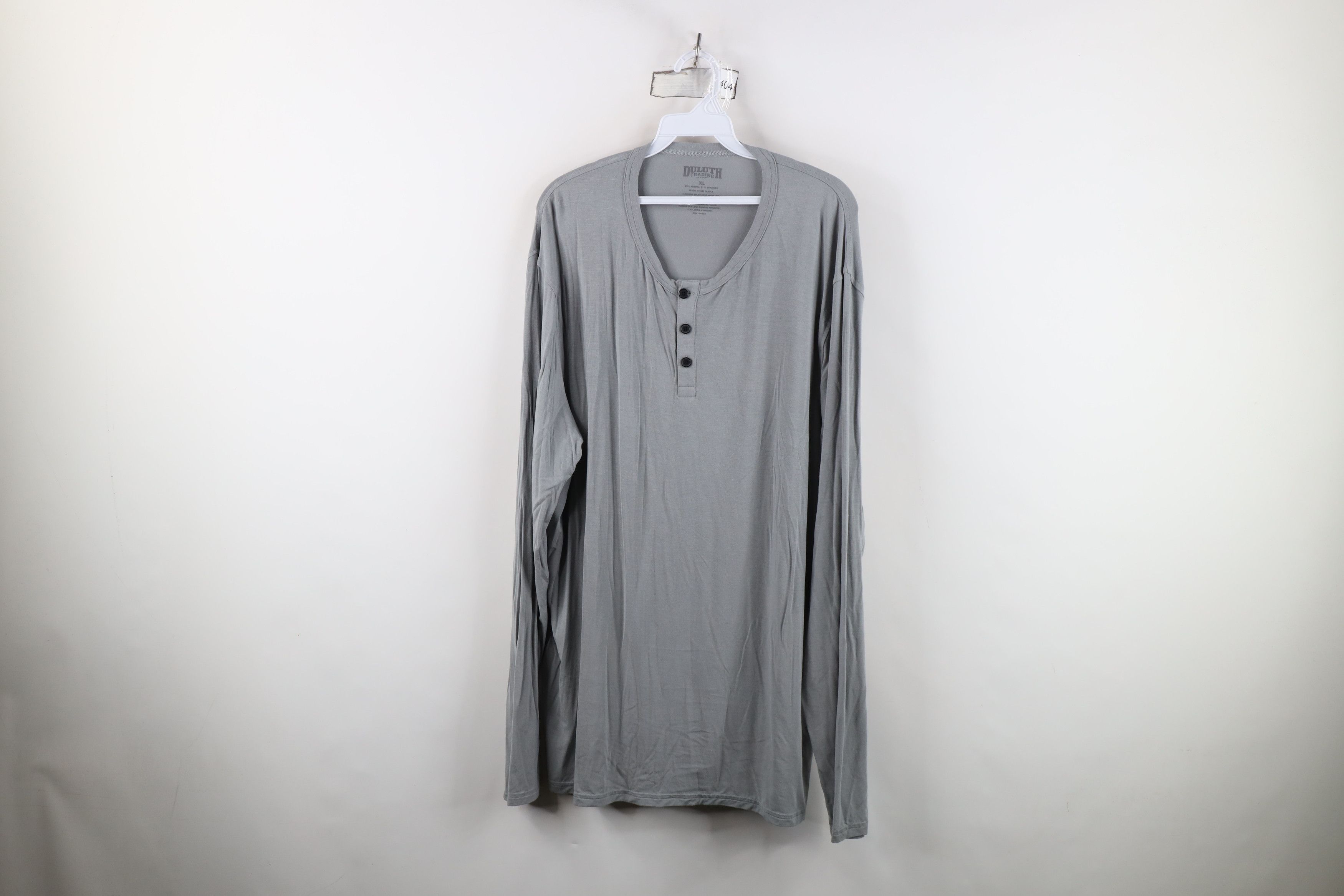 Duluth Trading Company Duluth Trading Co Knit Long Sleeve Henley T-Shirt Gray Size US XL / EU 56 / 4 - 1 Thumbnail