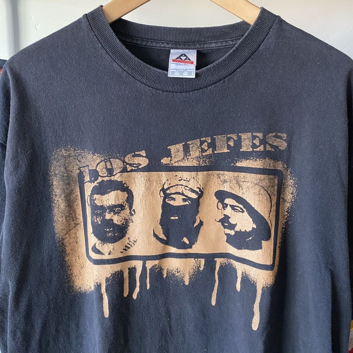 AAA Vintage Los Jefes T-Shirt Zapatista FZLN Y2K Mexico Size US XL / EU 56 / 4 - 2 Thumbnail