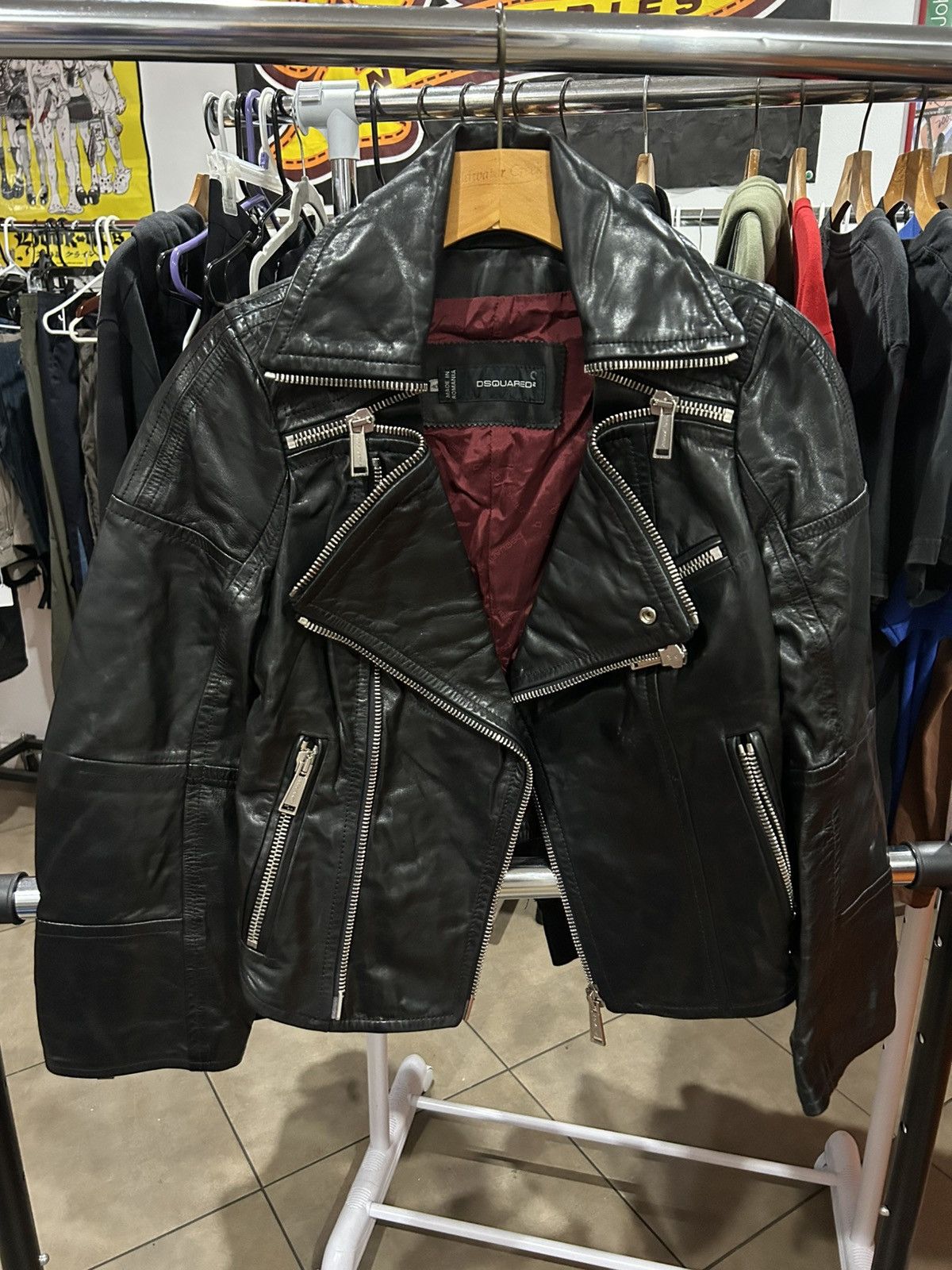 Dsquared2 Fw13 Dsquared2 calf leather zipper jacket Size L / US 10 / IT 46 - 1 Thumbnail