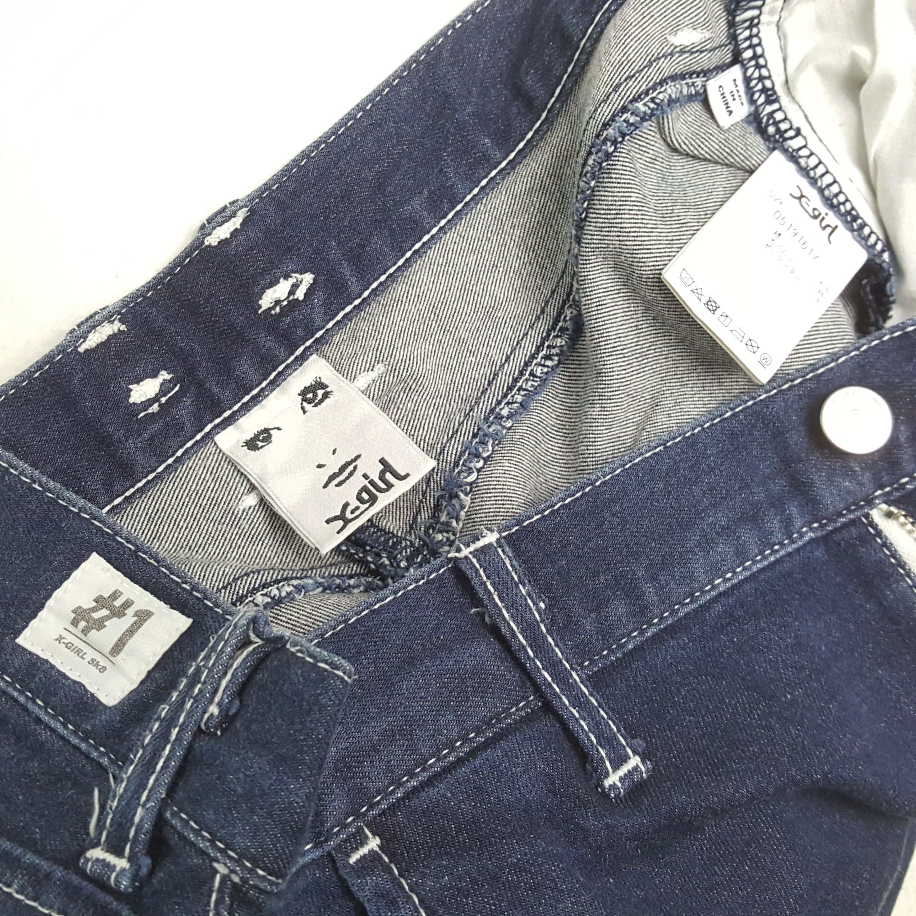 Japanese Brand XGIRL Fashion Design Style Jeans Streetwear Size 27" / US 4 / IT 40 - 14 Thumbnail