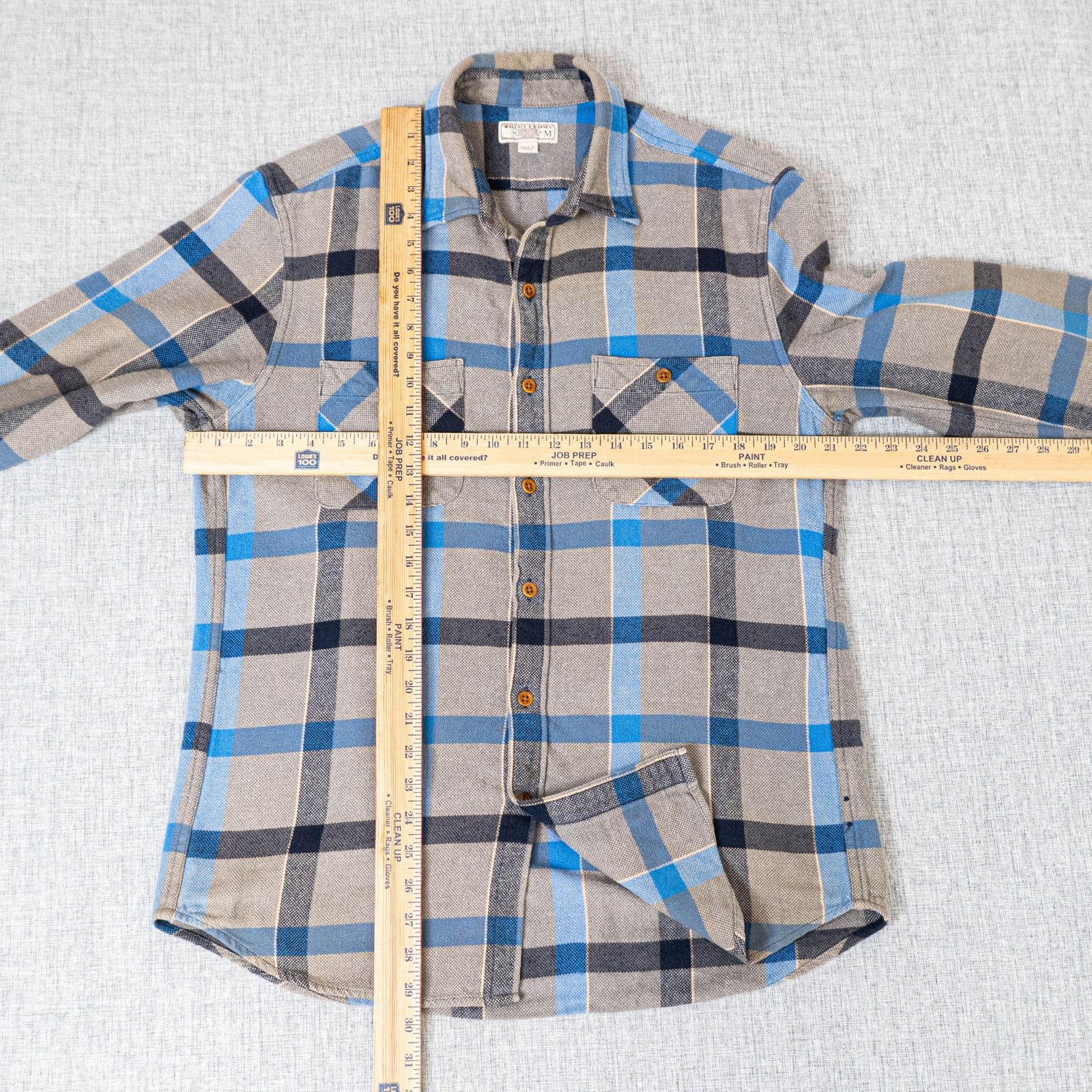 Wallace & Barnes Wallace & Barnes J.Crew Workwear Flannel Shirt Gray plaid M Size US M / EU 48-50 / 2 - 7 Thumbnail