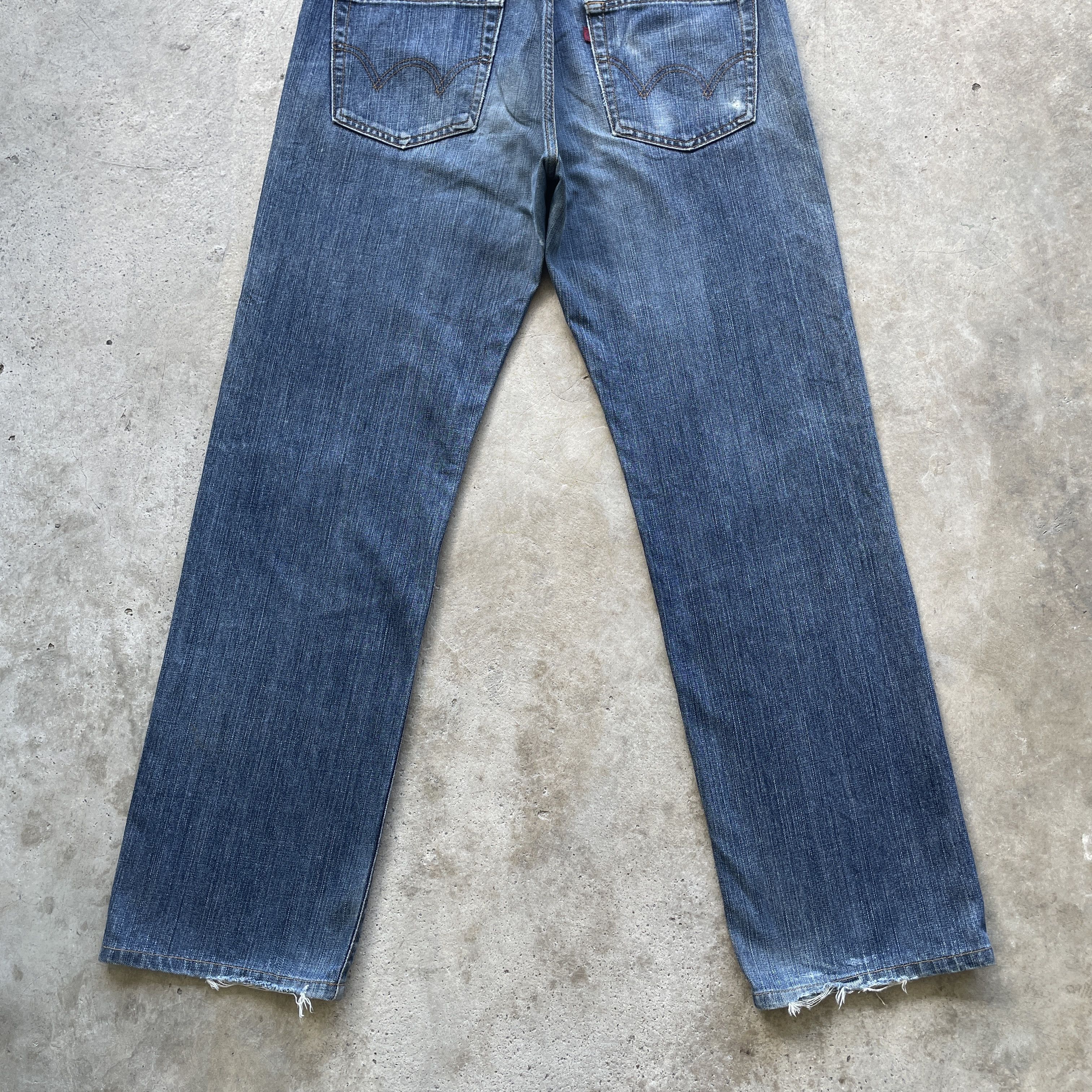 Edwin × Japanese Brand W35 VINTAGE EDWIN FADED JEANS BAGGY DENIM PANTS Size US 35 - 11 Thumbnail
