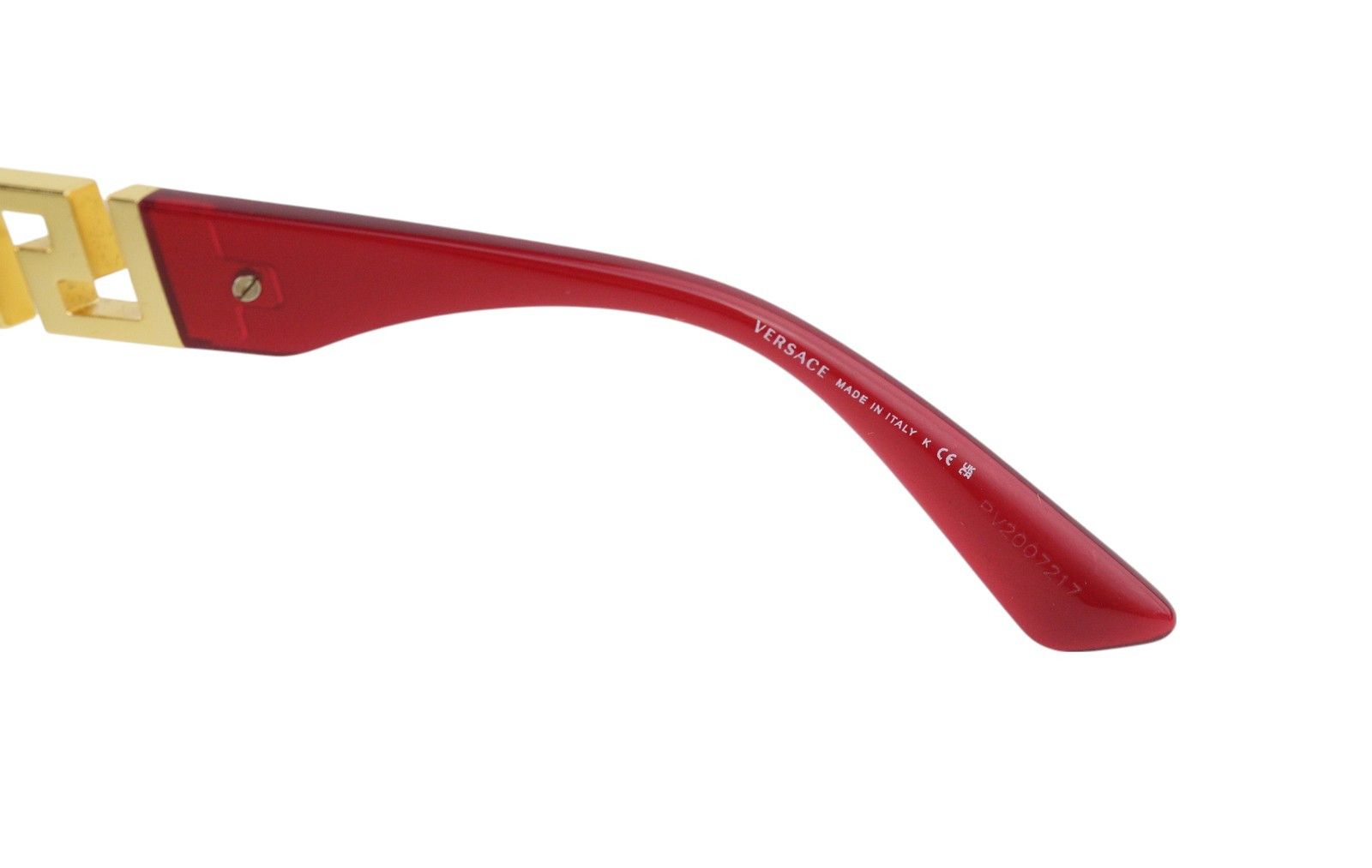 Versace 4418 OS Red Tinted Gold Tone Details 84807 Size ONE SIZE - 6 Thumbnail
