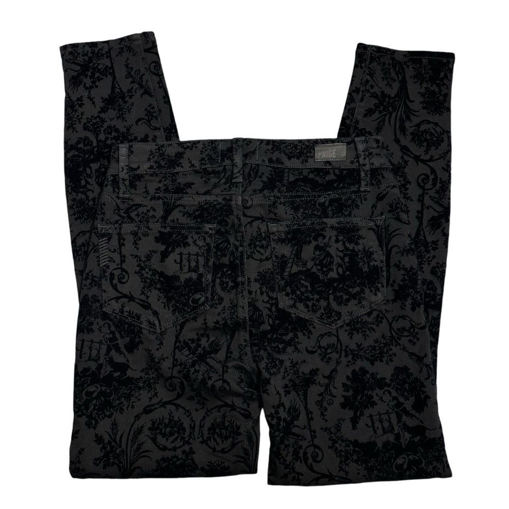 Paige NWT New Paige Hoxton Ankle Velvet Flocked Versaille Jeans S Size 26" / US 2 / IT 38 - 4 Thumbnail