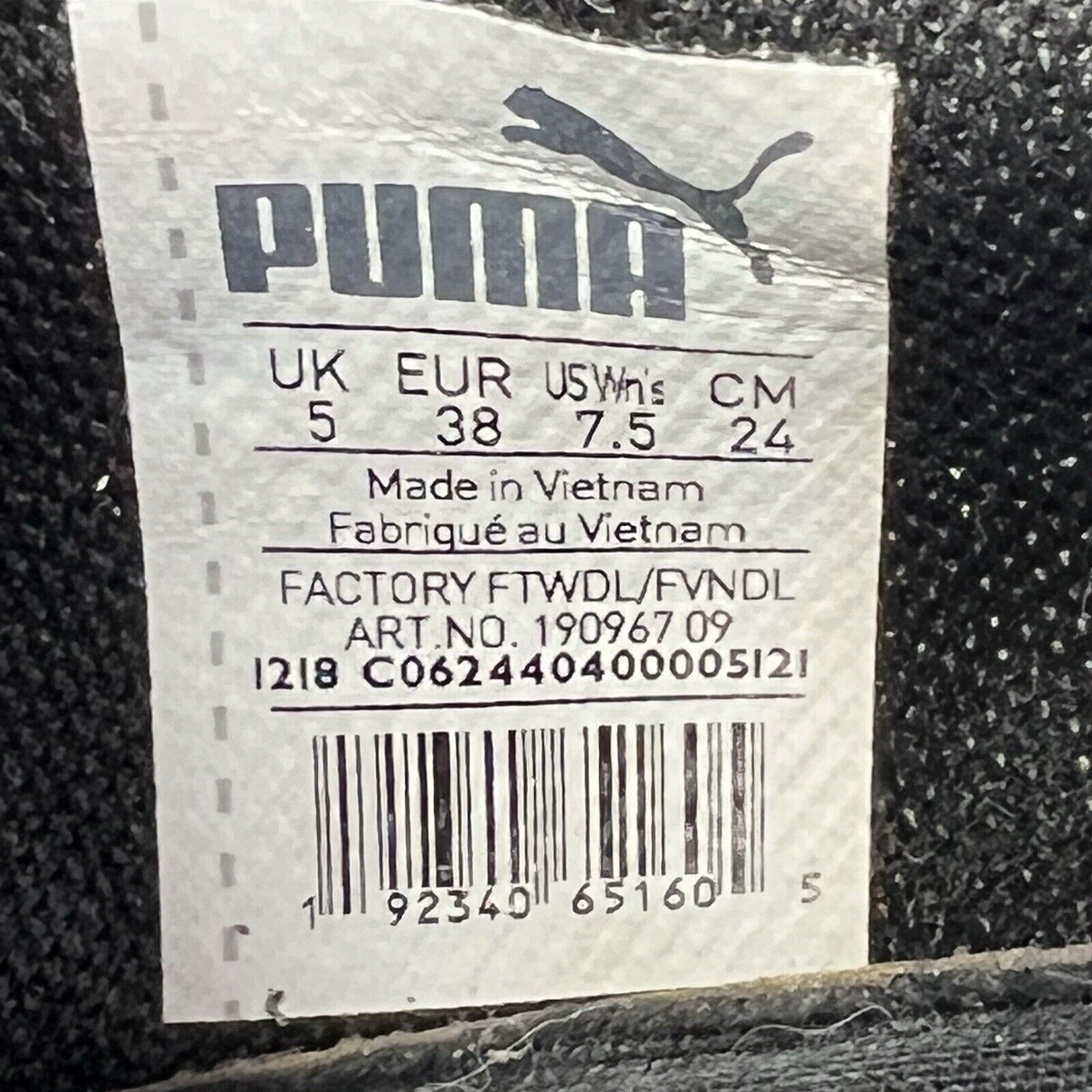 Puma Puma Carson 2 Womens 7.5 Grey Black Knit Low Lace Up Shoes Size US 7.5 / IT 37.5 - 10 Thumbnail