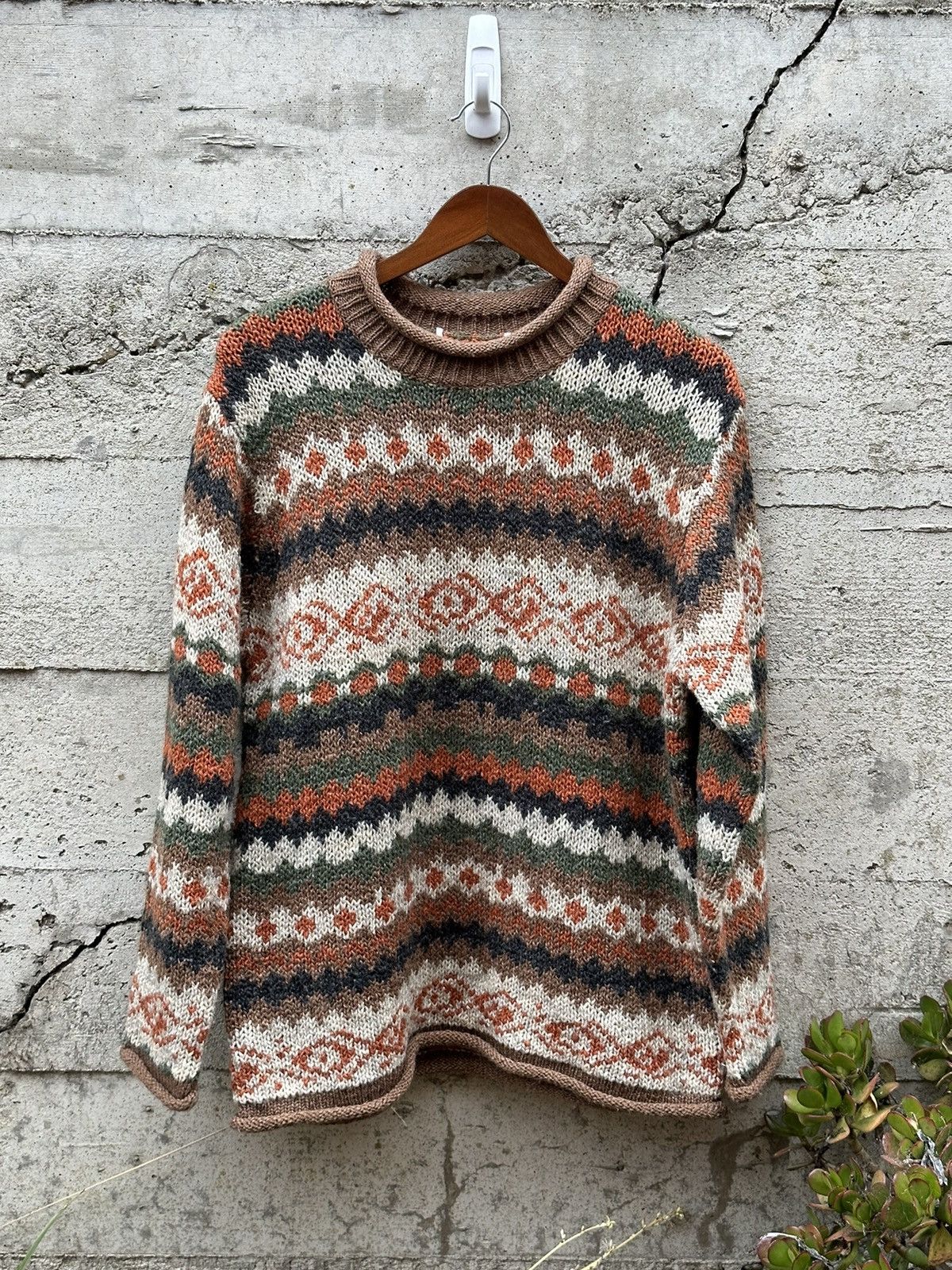 Japanese Brand × Vintage RARE Vintage multi print pattern sweater Size US M / EU 48-50 / 2 - 2 Thumbnail