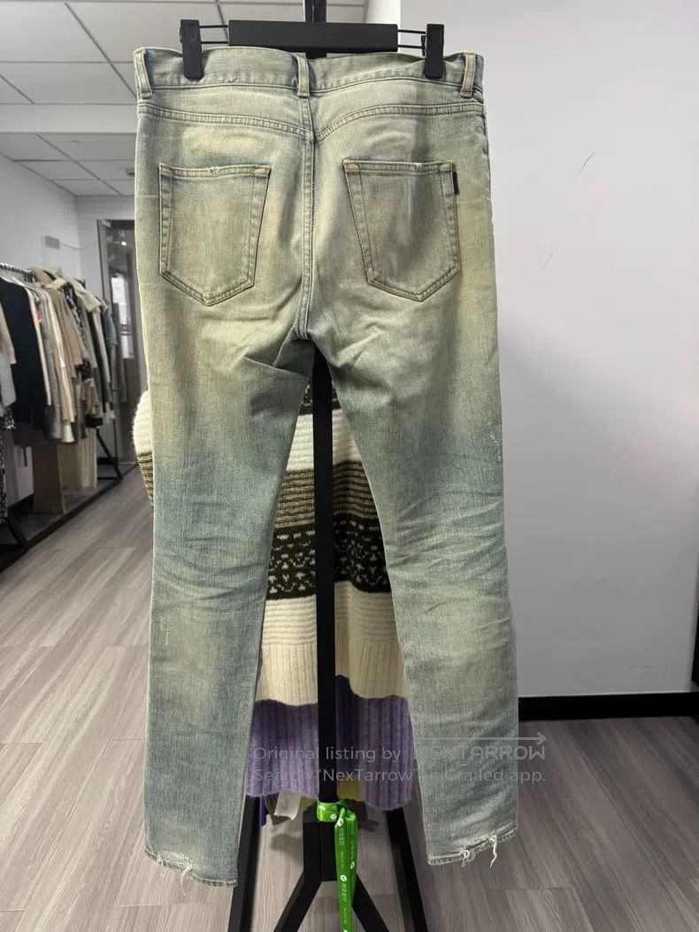 Saint Laurent Paris Saint Laurent Paris Classic Big Destroyed Mud Wash Slim Fi Size US 30 / EU 46 - 2 Thumbnail