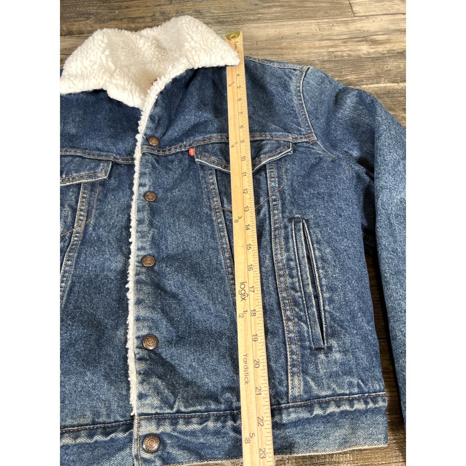 Levi's VINTAGE Levi's Trucker Jacket Men 46 REG Blue Sherpa Lined Denim USA Made San Francisco 80s Size US S / EU 44-46 / 1 - 4 Thumbnail