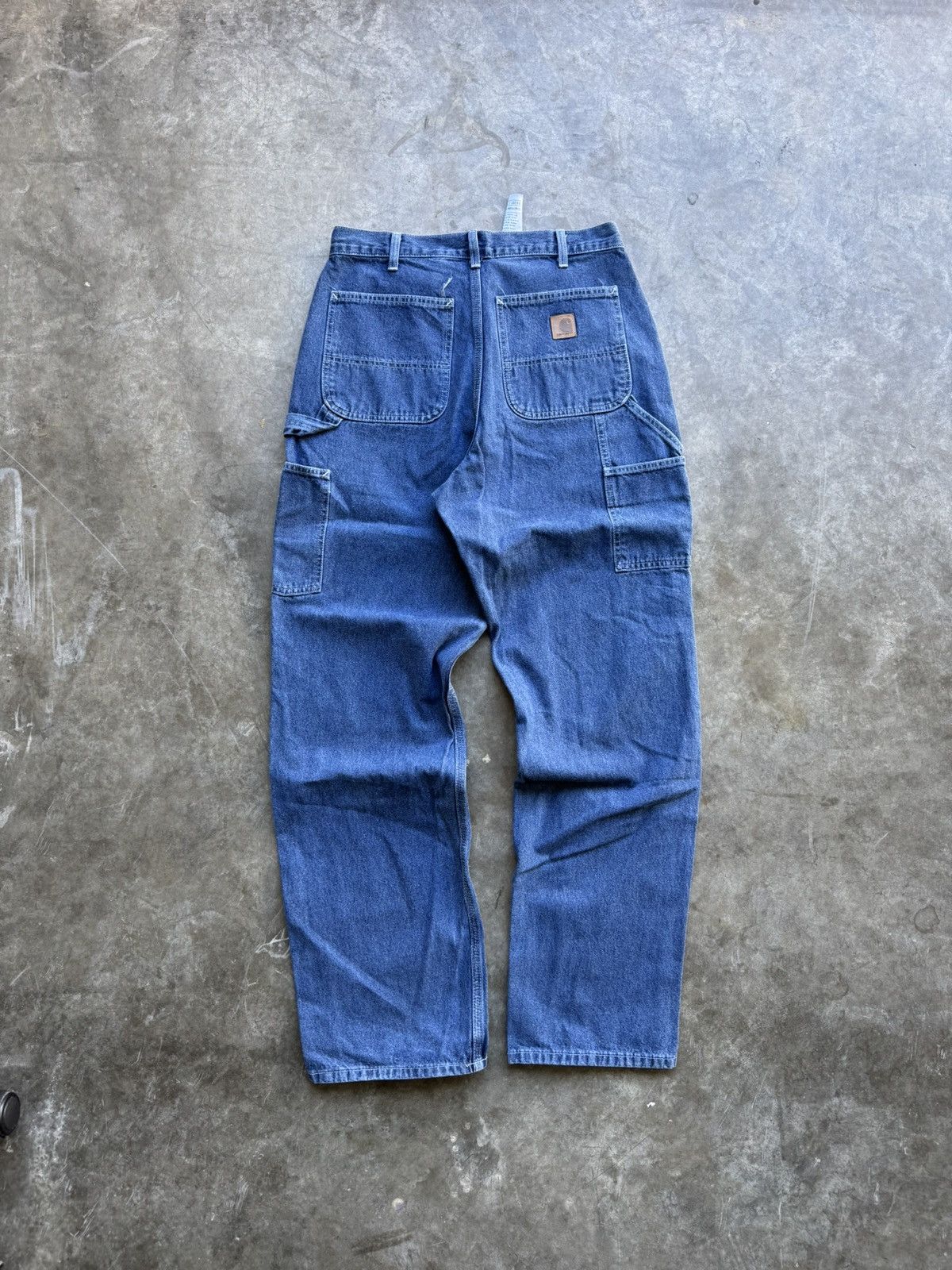 Carhartt Vintage 90s/00s Carhartt Dark Wash Carpenter Workwear Denim Size US 32 / EU 48 - 1 Thumbnail
