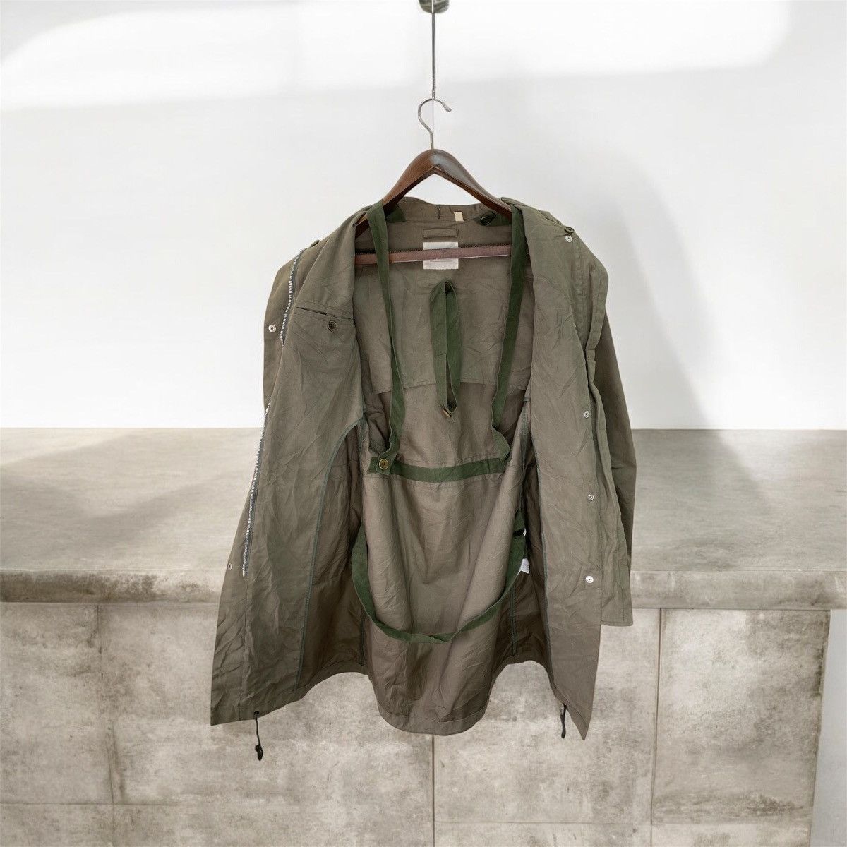 Helmut Lang × Vintage Vtg Helmut Lang 90’s Bondage Military Jacket Size US S / EU 44-46 / 1 - 2 Thumbnail