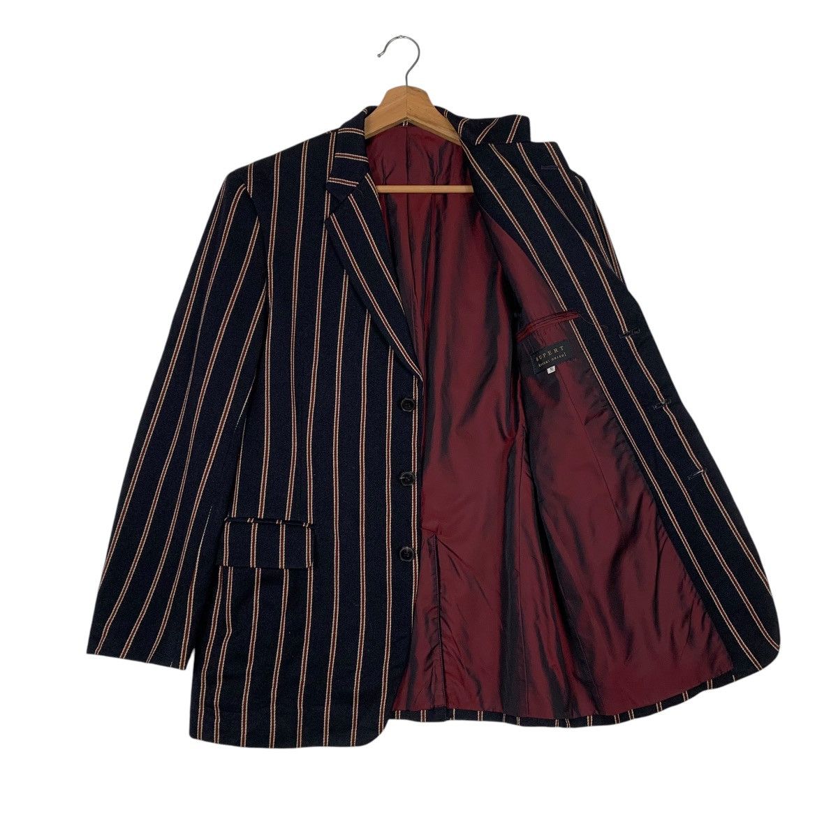 Japanese Brand Rupert By Atsuki Onishi Stripe Casual Jacket Size US M / EU 48-50 / 2 - 9 Thumbnail