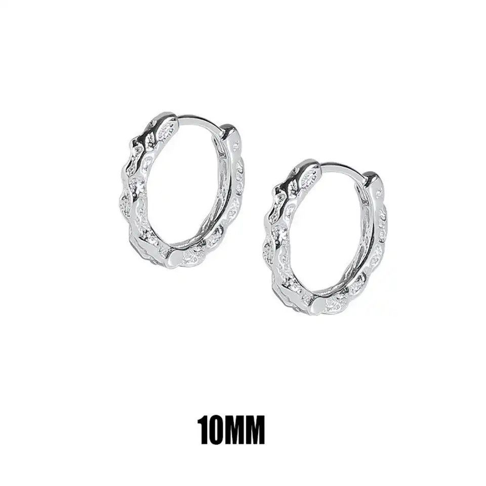 Designer × Jewelry × Vintage Geometric Irregular Ear Buckle Hip Hop Earring Size ONE SIZE - 6 Thumbnail