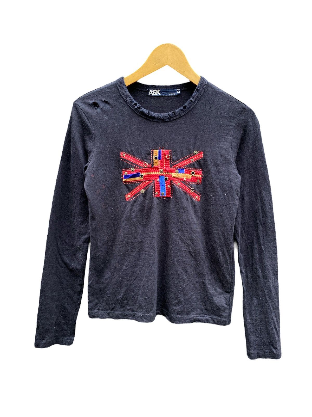 Hysteric Glamour ASK Enquired Distressed Punk British Flag Lgb Ifsixwasnine Size US M / EU 48-50 / 2 - 1 Thumbnail