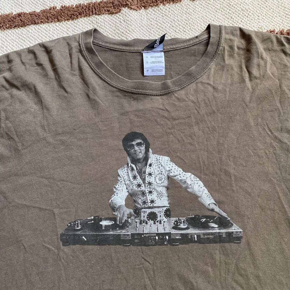 Band Tees VINTAGE ELVIS PRESLEY DJ CRAZY HUMOR PRINT T SHIRT Size US L / EU 52-54 / 3 - 2 Thumbnail
