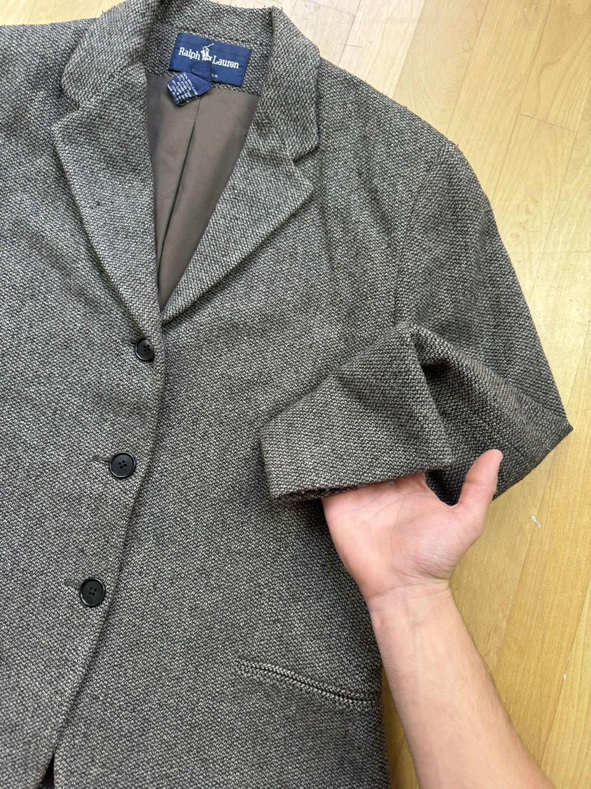 Polo Ralph Lauren × Vintage Vintage Ralph Lauren 90s Corduroy Blazer Jacket Made in Usa Size 38L - 4 Thumbnail