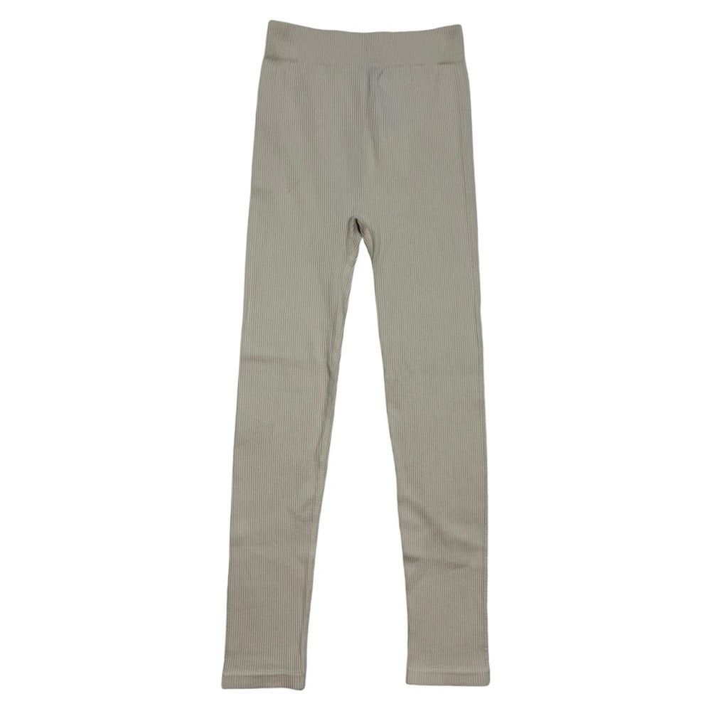 Zara NWT New ZARA Ivory Seamless Ribbed Leggings Size XS/S Size 25" / US 0 / IT 36 - 3 Thumbnail