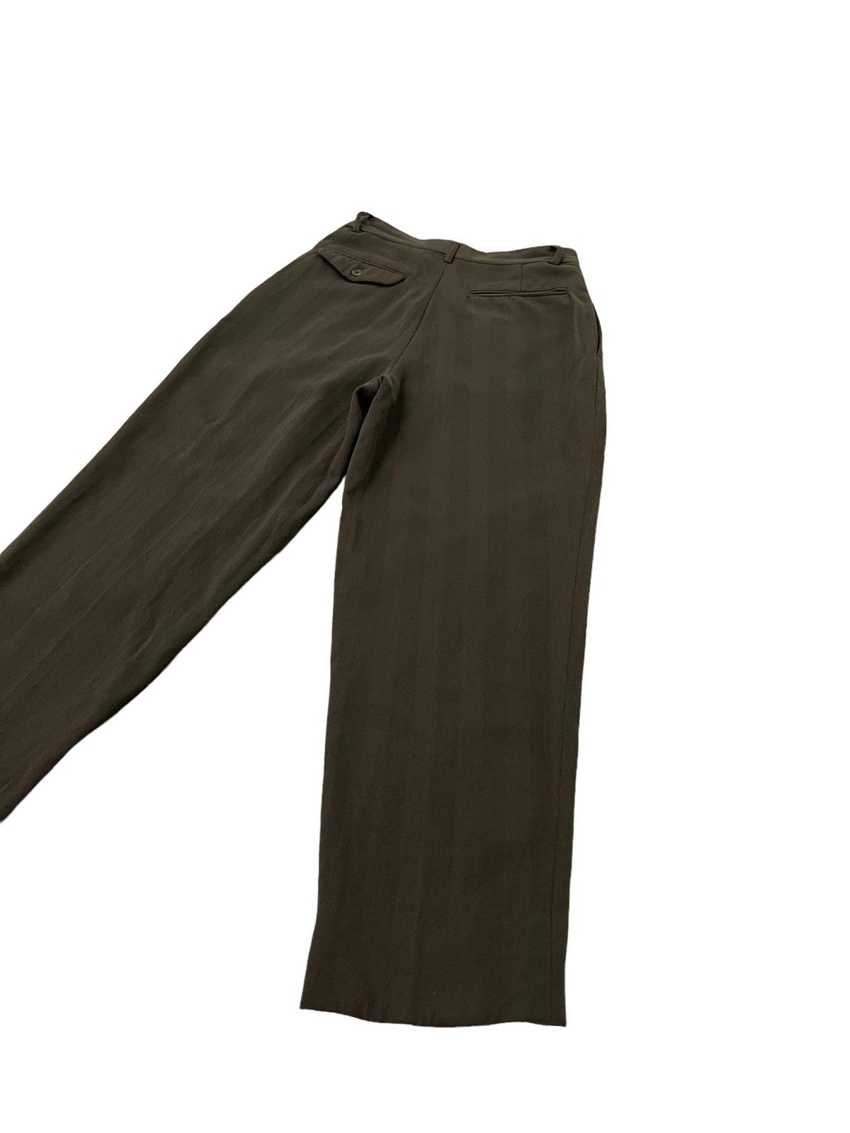 Japanese Brand Wide Baggy Tapered 90s Scoll Wool Trouser 6🟦2 Size US 28 / EU 44 - 3 Thumbnail