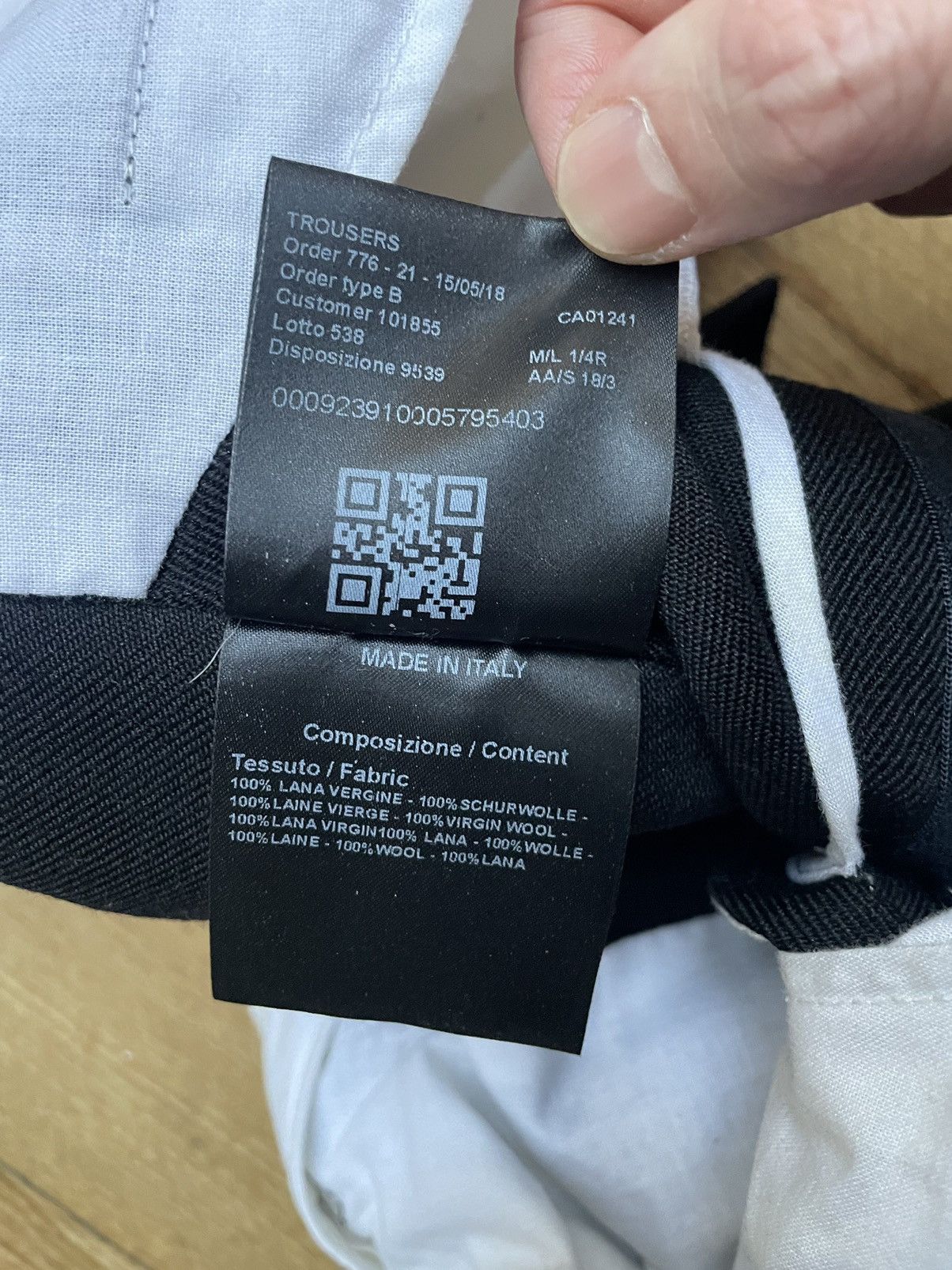Calvin Klein 205W39NYC × Raf Simons Calvin Klein x Raf Simons Black Side Snaps Wool Trousers Size US 28 / EU 44 - 8 Thumbnail