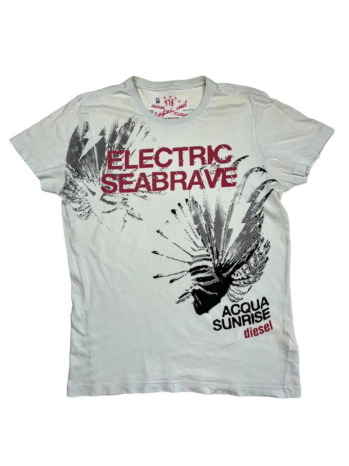 Japanese Brand Vintage Diesel Electric Seabrave Rave T-shirt Punk Techno Size US S / EU 44-46 / 1 - 1 Thumbnail