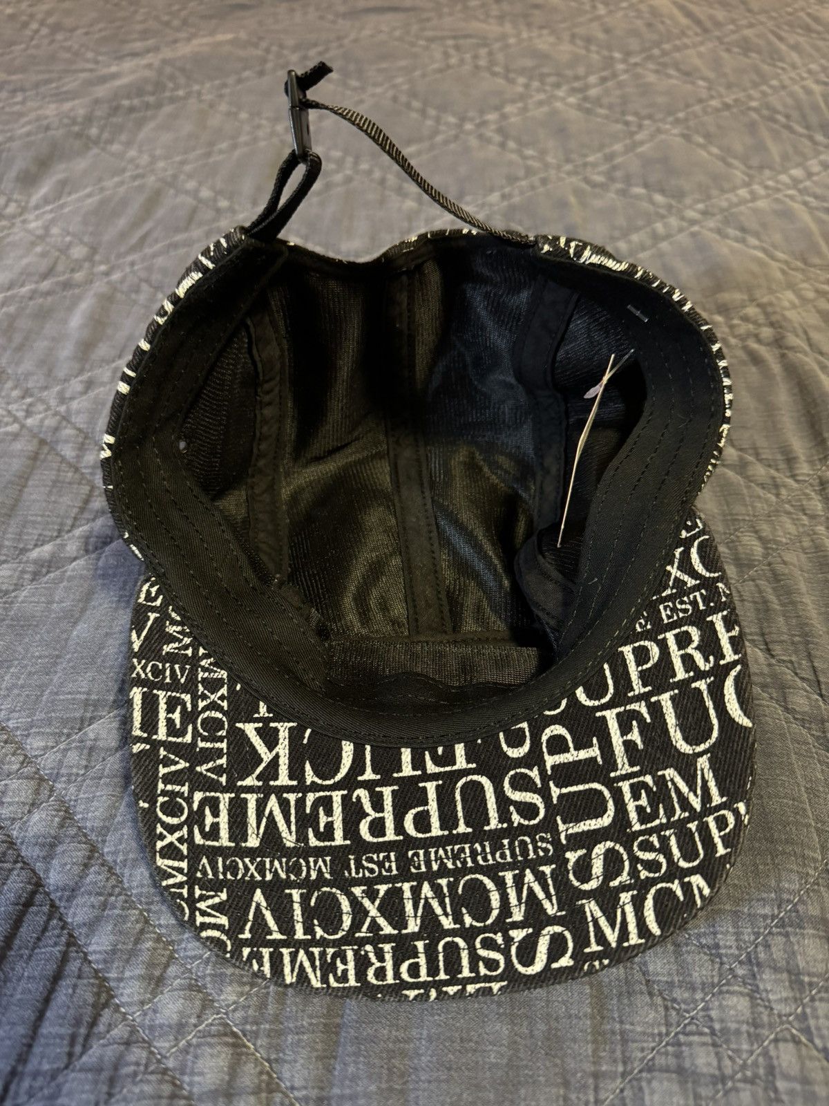 Supreme Supreme Denim Fuck Em All FW 2015 Hat Size ONE SIZE - 4 Thumbnail