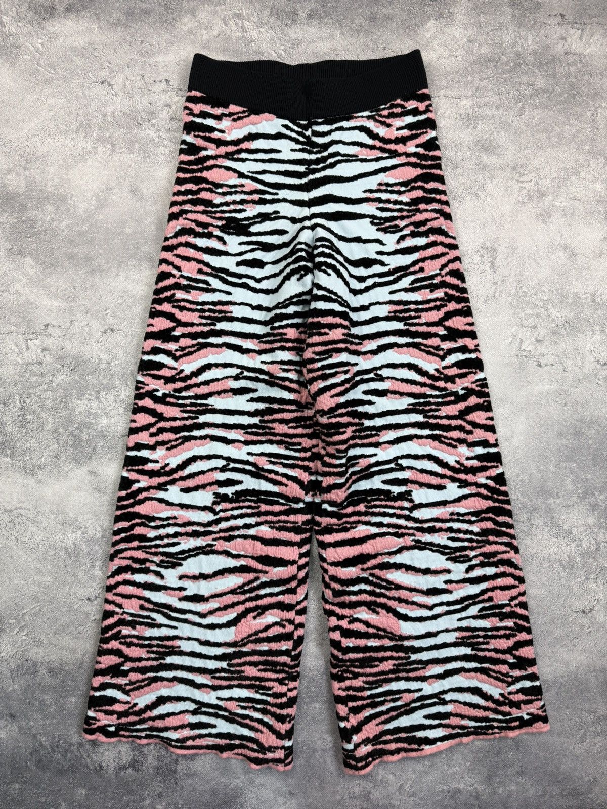 H&M × Kenzo Kenzo x H&M Flared Zebra Pants Wool Padded Trousers Rare Size 28" / US 6 / IT 42 - 1 Thumbnail