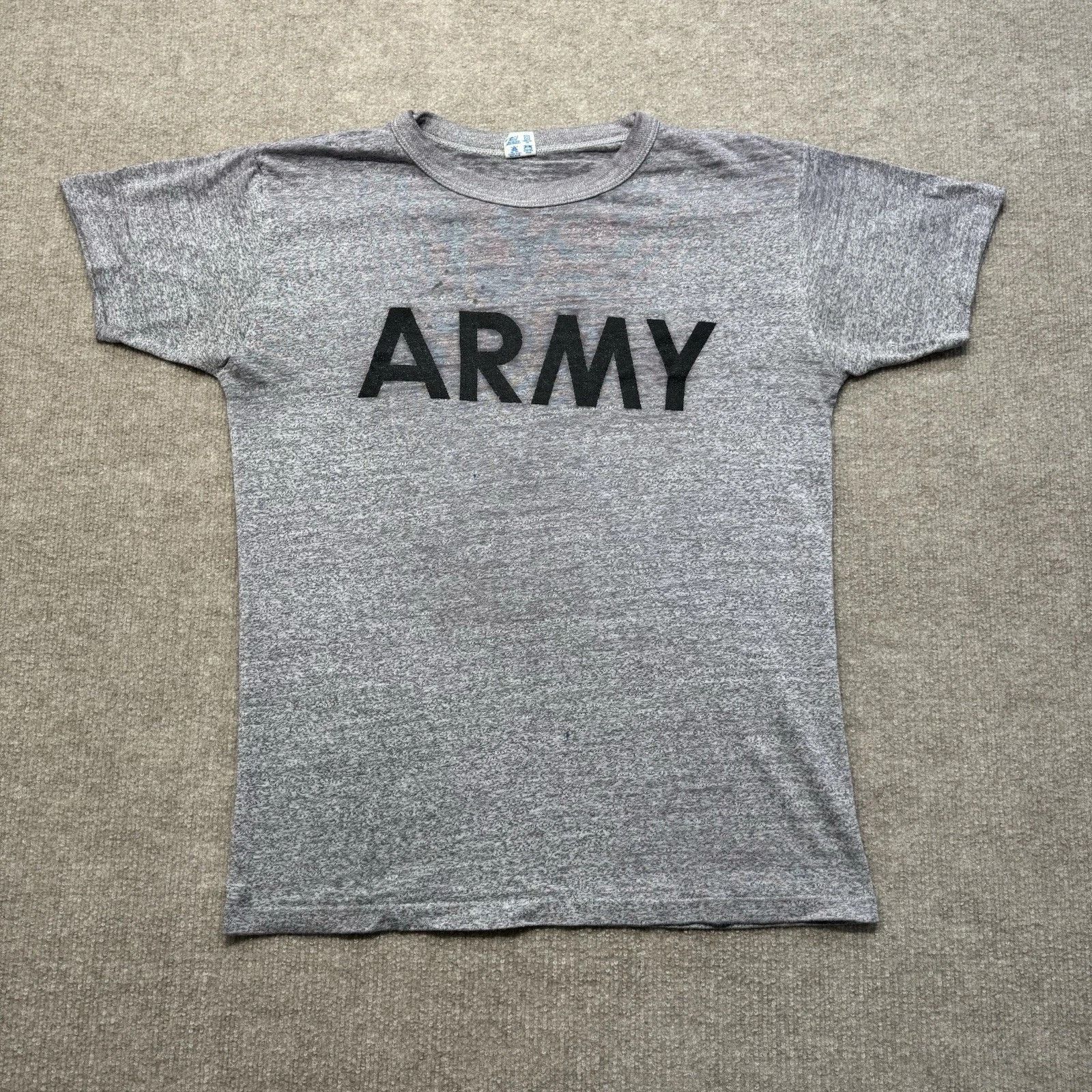 Champion US Army Gray Single Stitch Tee Vintage 1980s Size US M / EU 48-50 / 2 - 1 Thumbnail