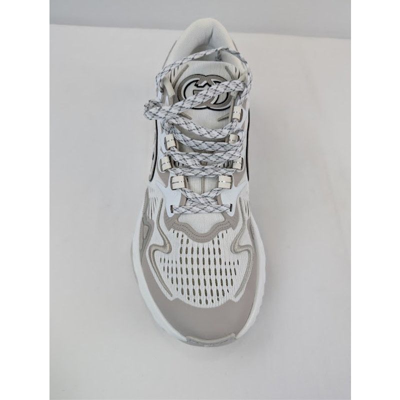 Gucci o1rshd1 Ripple Splash Sneaker in White / Grey Size US 11 / EU 44 - 16 Thumbnail