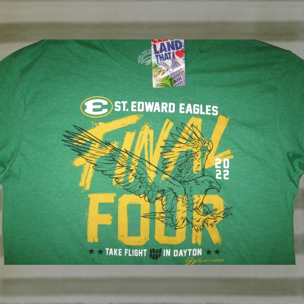 Vintage St Edwards Eagles Basketball Shirt NEW Mens Large (slim) Lakewood Ohio Final4 Size US L / EU 52-54 / 3 - 1 Thumbnail