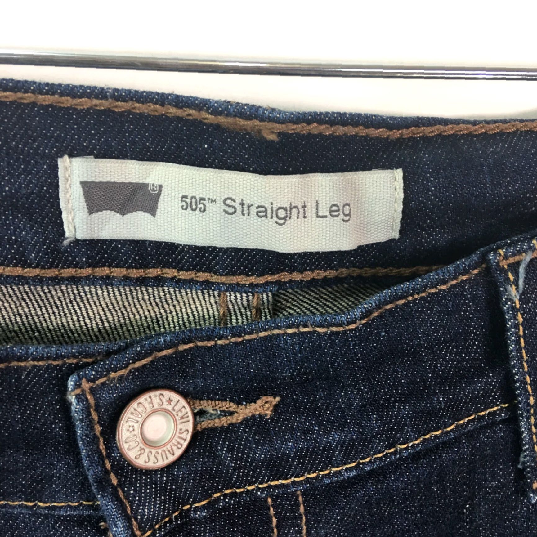 Levi's Levi's 505 Jeans Regular 32x30 Blue Denim Mens Size US 32 / EU 48 - 7 Thumbnail