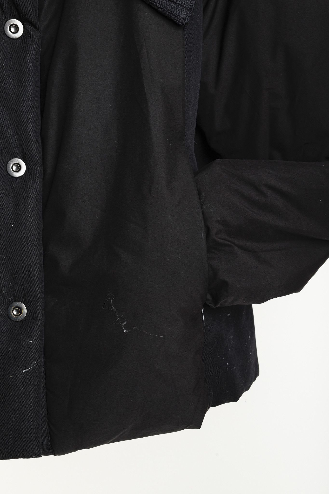 Other Crea Concept Black Padded Knit-Collar Jacket Size M / US 6-8 / IT 42-44 - 7 Thumbnail