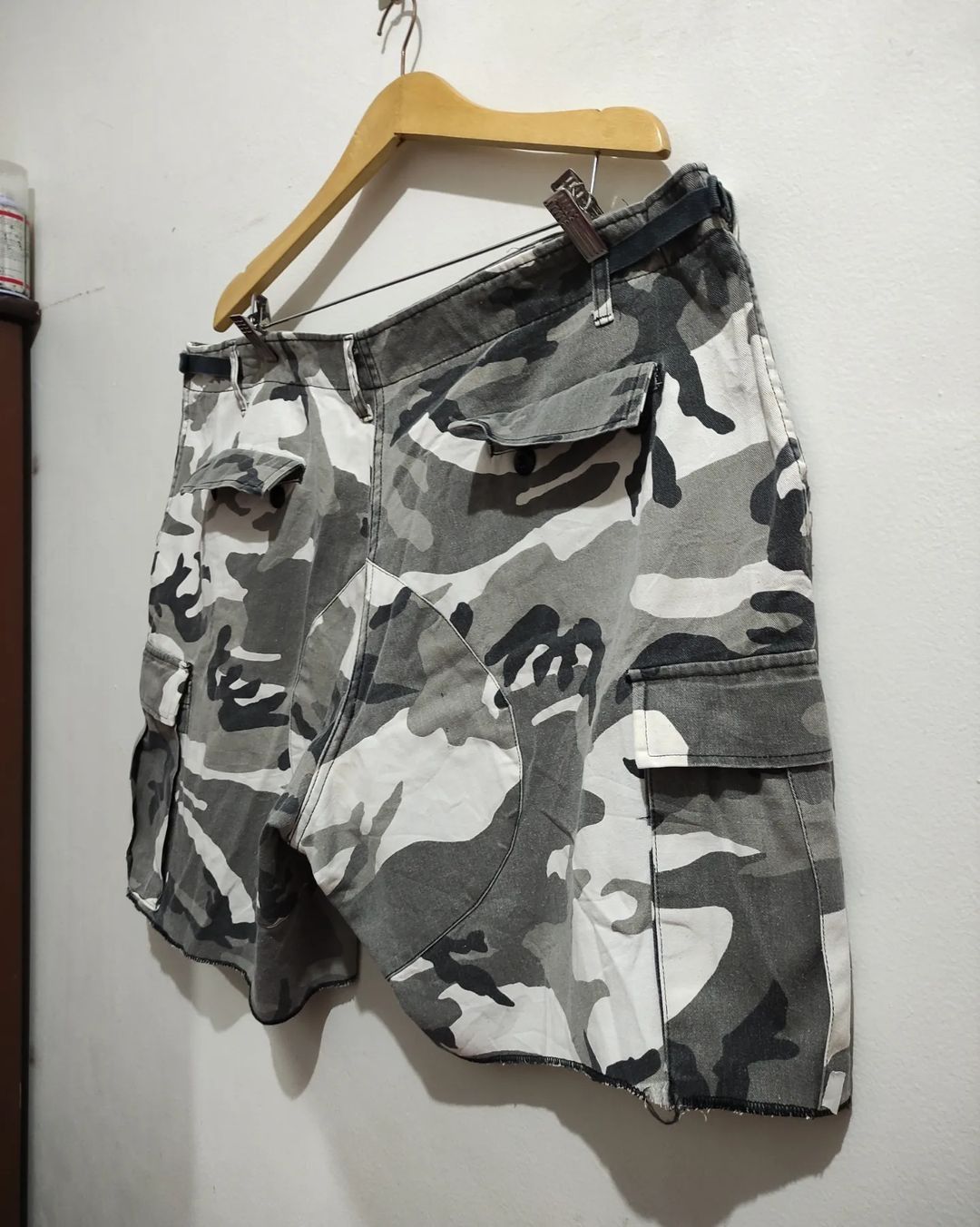 Vintage 90s Vintage Camo Cargo Shorts Size US 44 / EU 60 - 9 Thumbnail