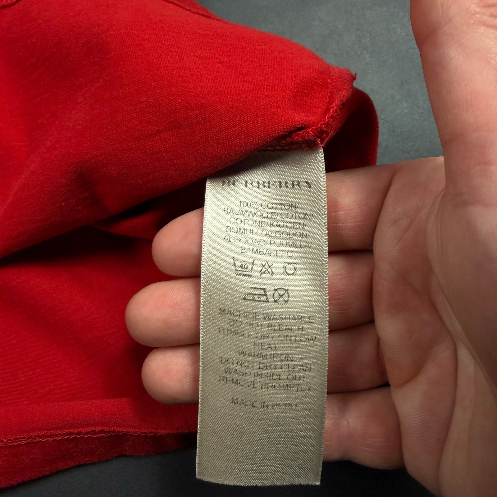 Burberry Burberry Solid T-Shirt Size US L / EU 52-54 / 3 - 4 Thumbnail