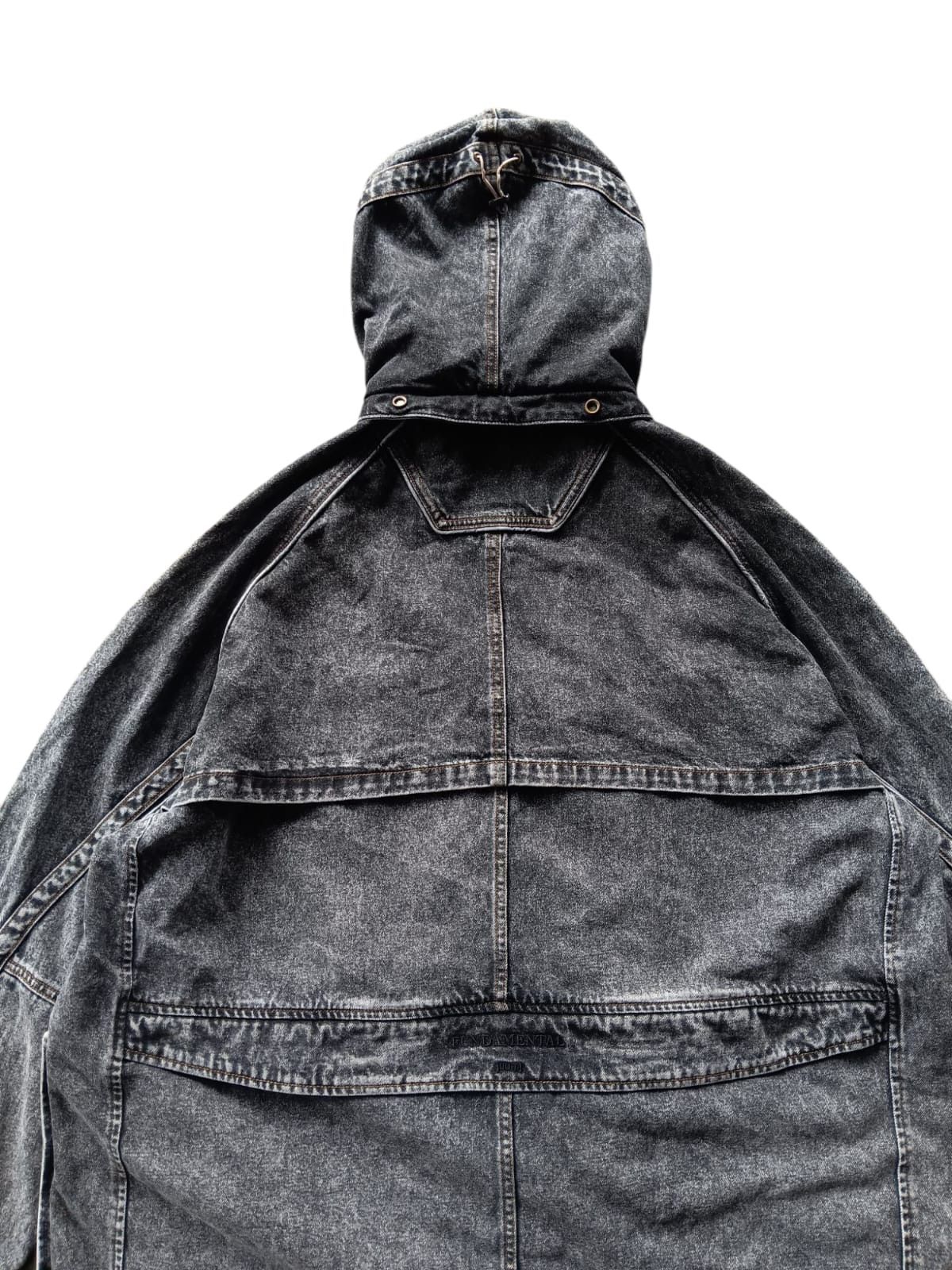 Juun.J fundamental black wash denim parka jacket Size US XL / EU 56 / 4 - 9 Thumbnail