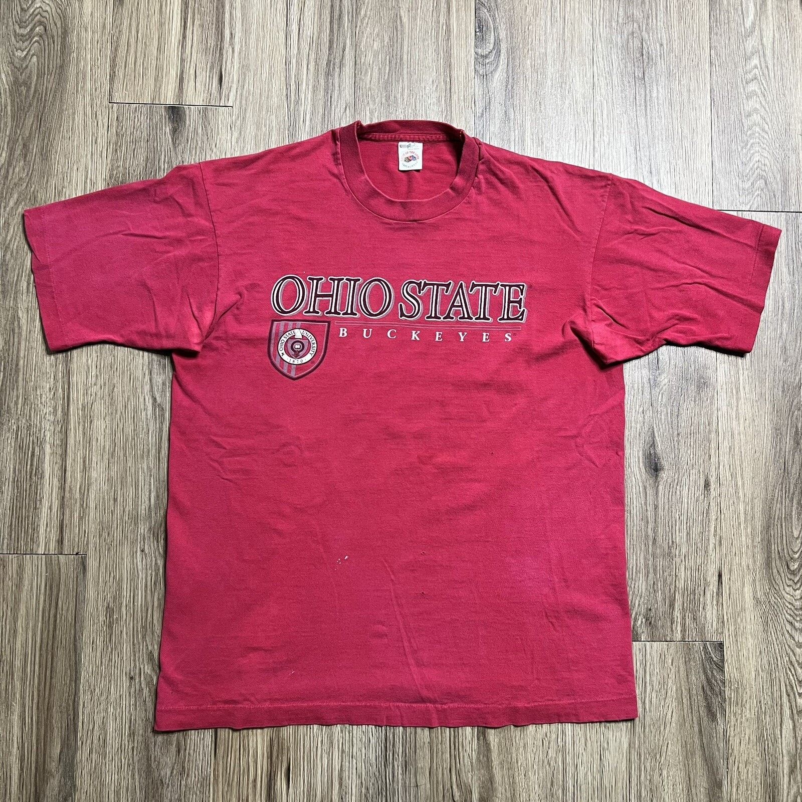 Fruit Of The Loom Vintage 90s Ohio State University Single Stitch Tshirt Large Size US L / EU 52-54 / 3 - 1 Thumbnail
