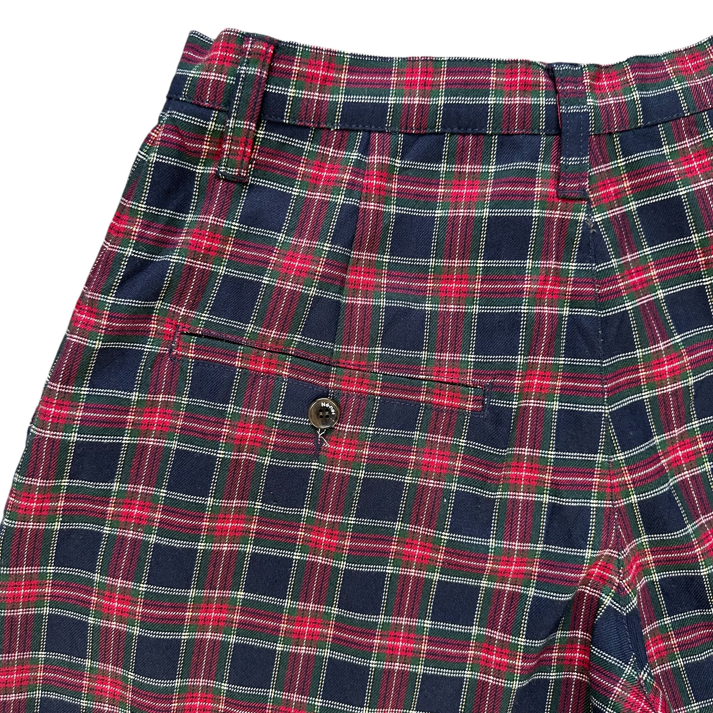 Issey Miyake Ne-Net Back Patches Logo Checked Shorts Pant #A57-1312 Size US 26 / EU 42 - 3 Thumbnail